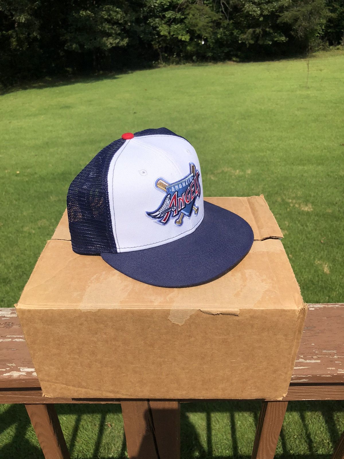 MLB Hat Club Exclusive Anaheim Angels Fitted Trucker 7 5/8 Grailed