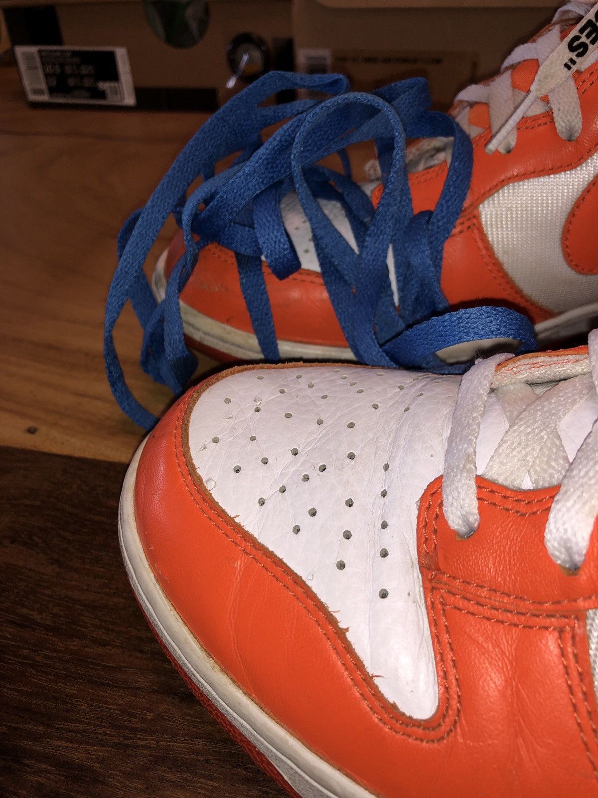 Nike × Vintage Vintage Nike Dunk High Orange Blaze 09 Size US 10.5 / EU 43-44 - 9 Thumbnail