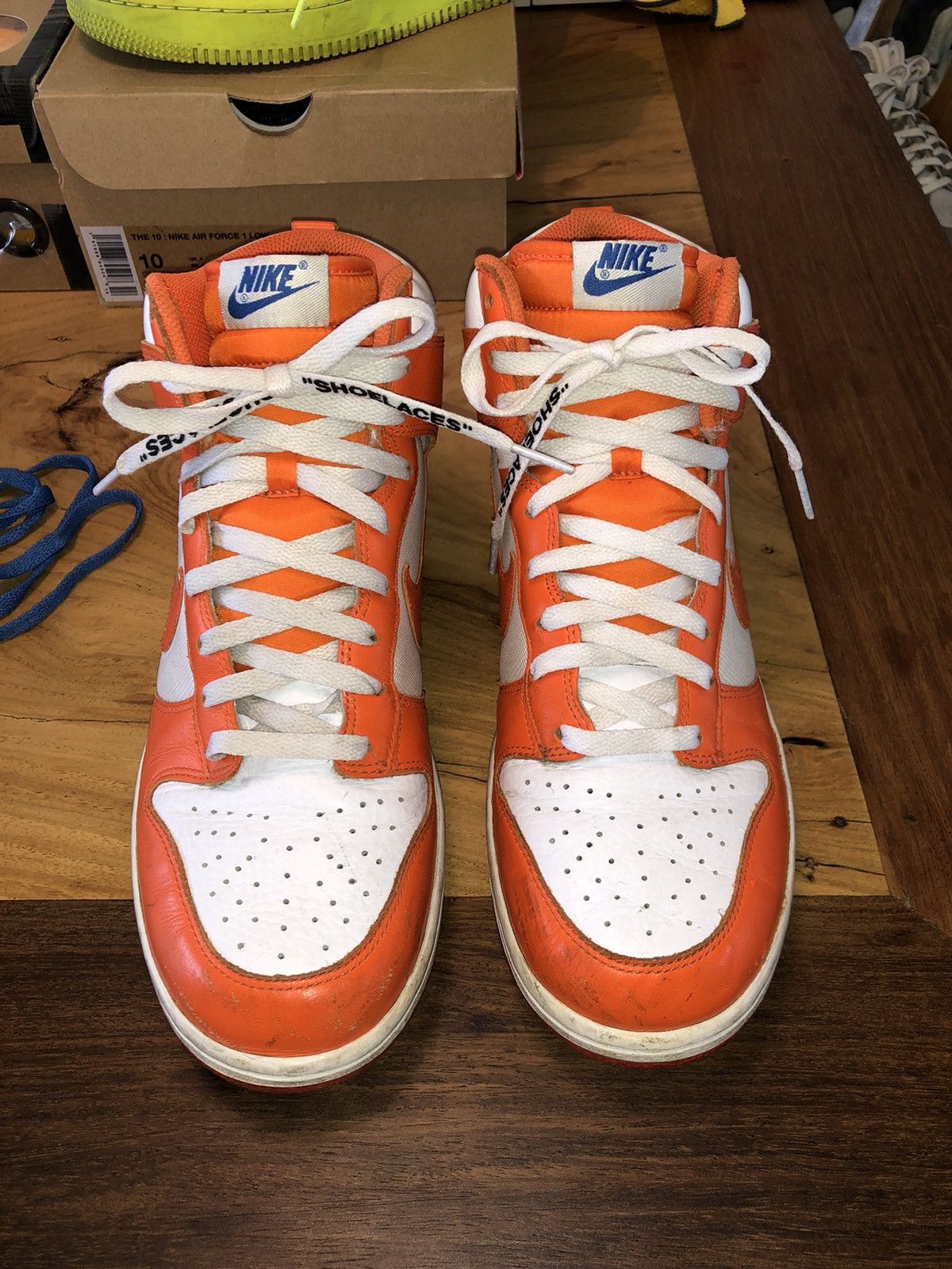 Nike × Vintage Vintage Nike Dunk High Orange Blaze 09 Size US 10.5 / EU 43-44 - 4 Thumbnail