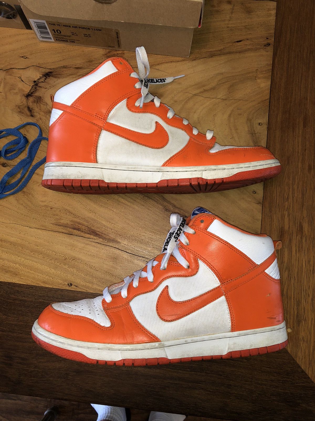 Nike × Vintage Vintage Nike Dunk High Orange Blaze 09 Size US 10.5 / EU 43-44 - 2 Thumbnail