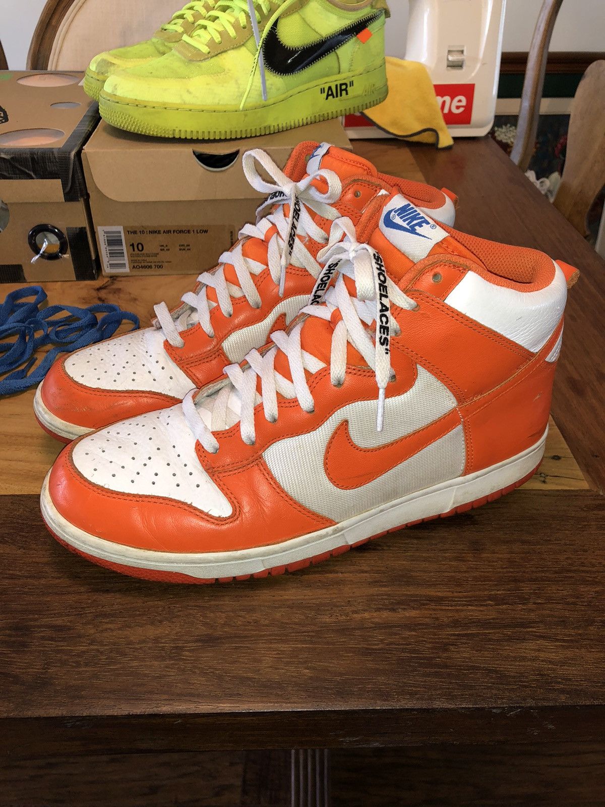 Vintage Nike Dunk High Orange Blaze 09