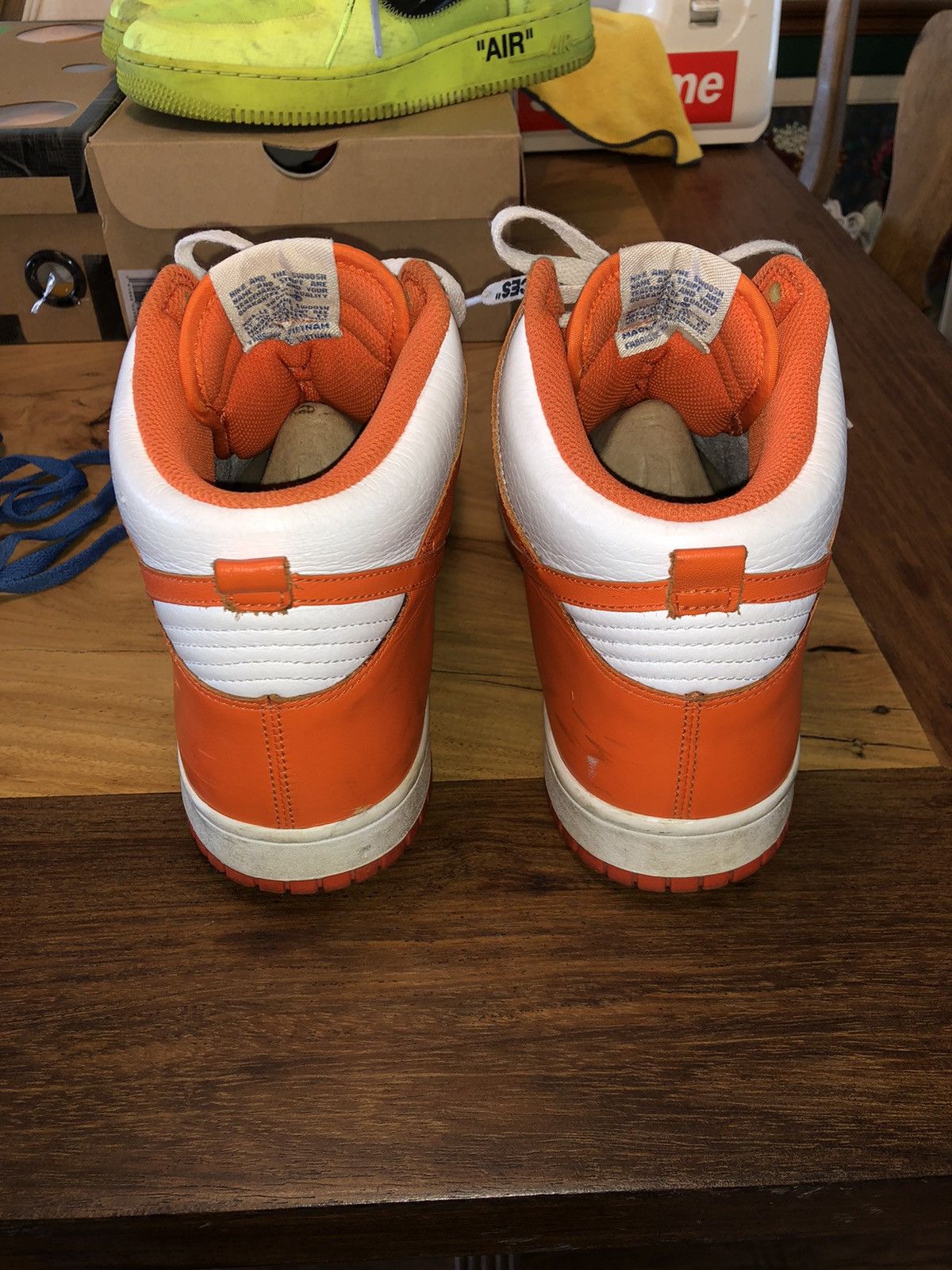 Nike × Vintage Vintage Nike Dunk High Orange Blaze 09 Size US 10.5 / EU 43-44 - 11 Thumbnail