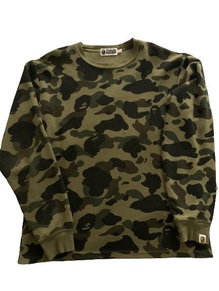 Bape Green Camo Bape Thermal | Grailed