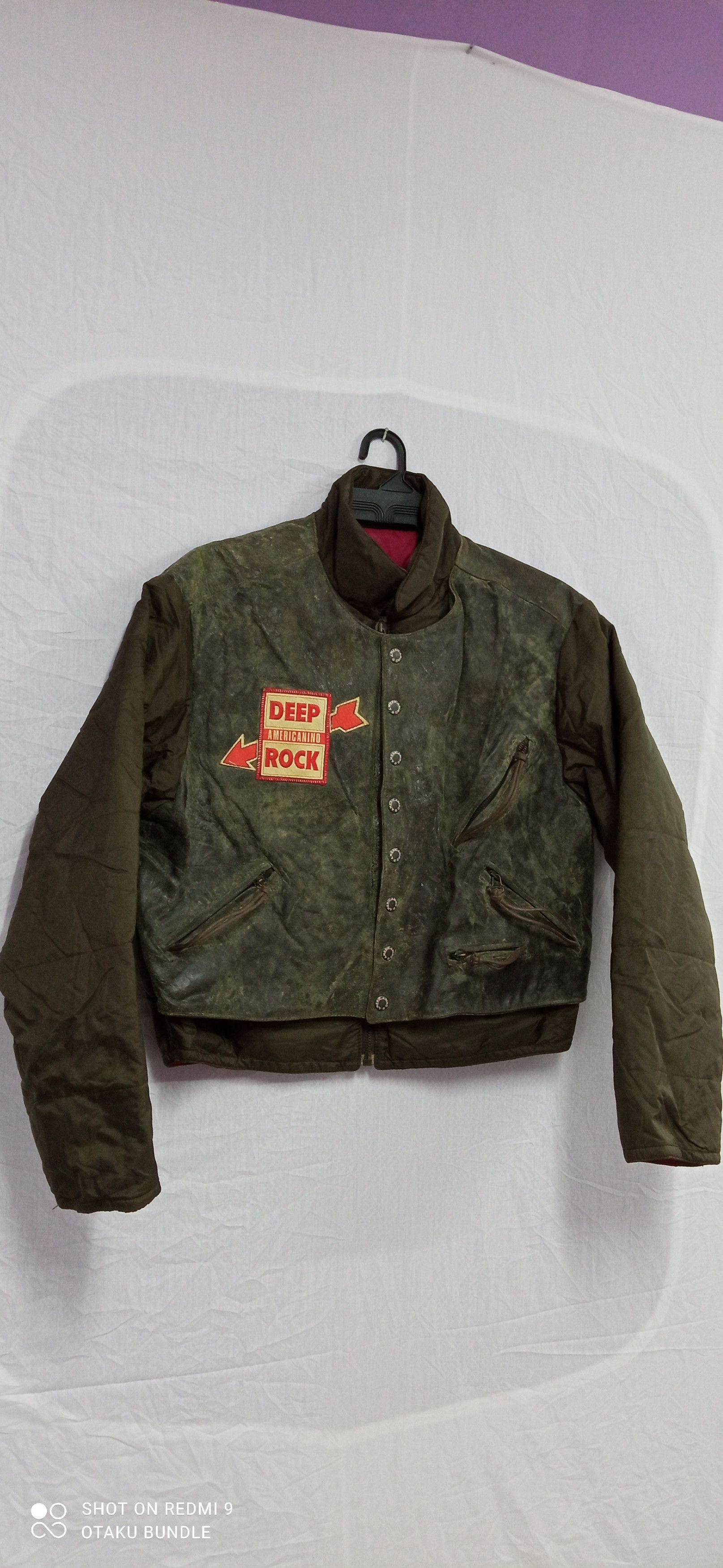 Leather Jacket × Vintage Americanino Amtruck Leather jacket Leather Jacket × Vintage Americanino Amtruck Leather jacket