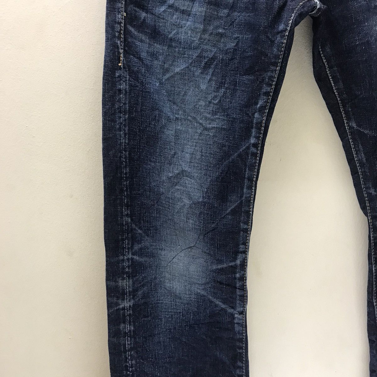 Japanese Brand Japanese Designer EGAODE TANOSHIKU Denim Selvedge low Rise Size 29" - 6 Thumbnail