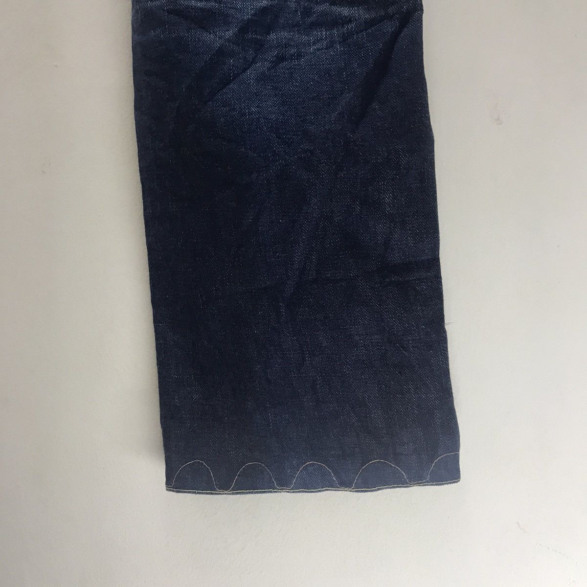 Japanese Brand Japanese Designer EGAODE TANOSHIKU Denim Selvedge low Rise Size 29" - 16 Thumbnail