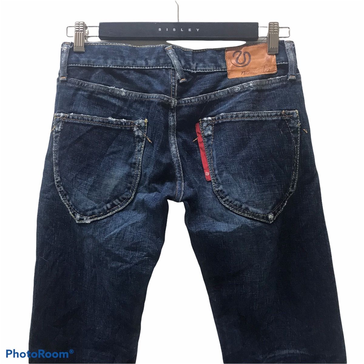 Japanese Brand Japanese Designer EGAODE TANOSHIKU Denim Selvedge low Rise Size 29" - 11 Thumbnail