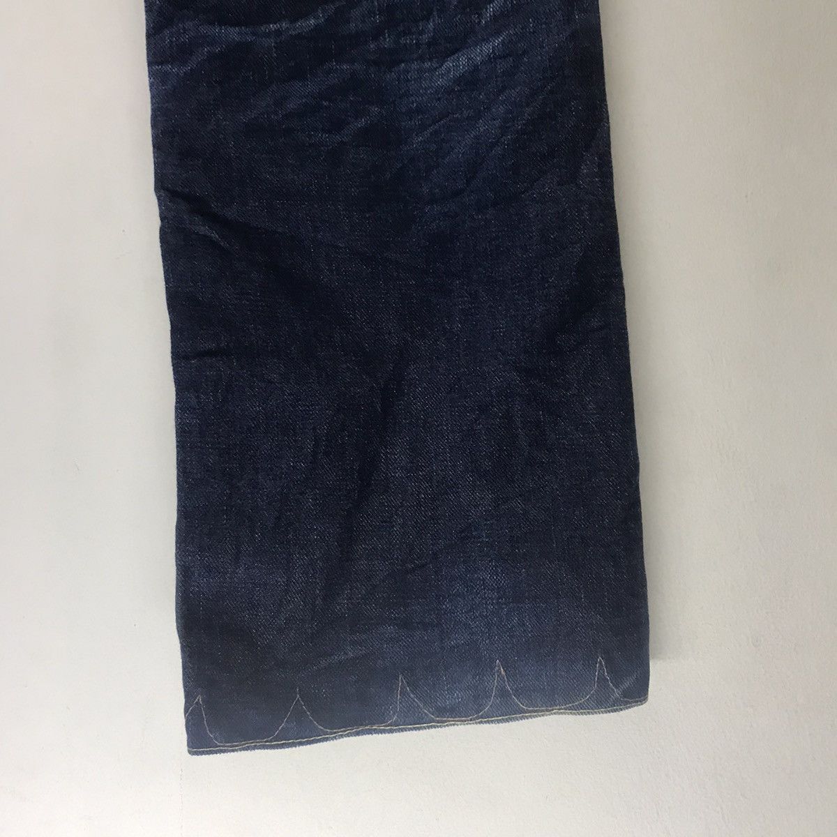 Japanese Brand Japanese Designer EGAODE TANOSHIKU Denim Selvedge low Rise Size 29" - 17 Thumbnail