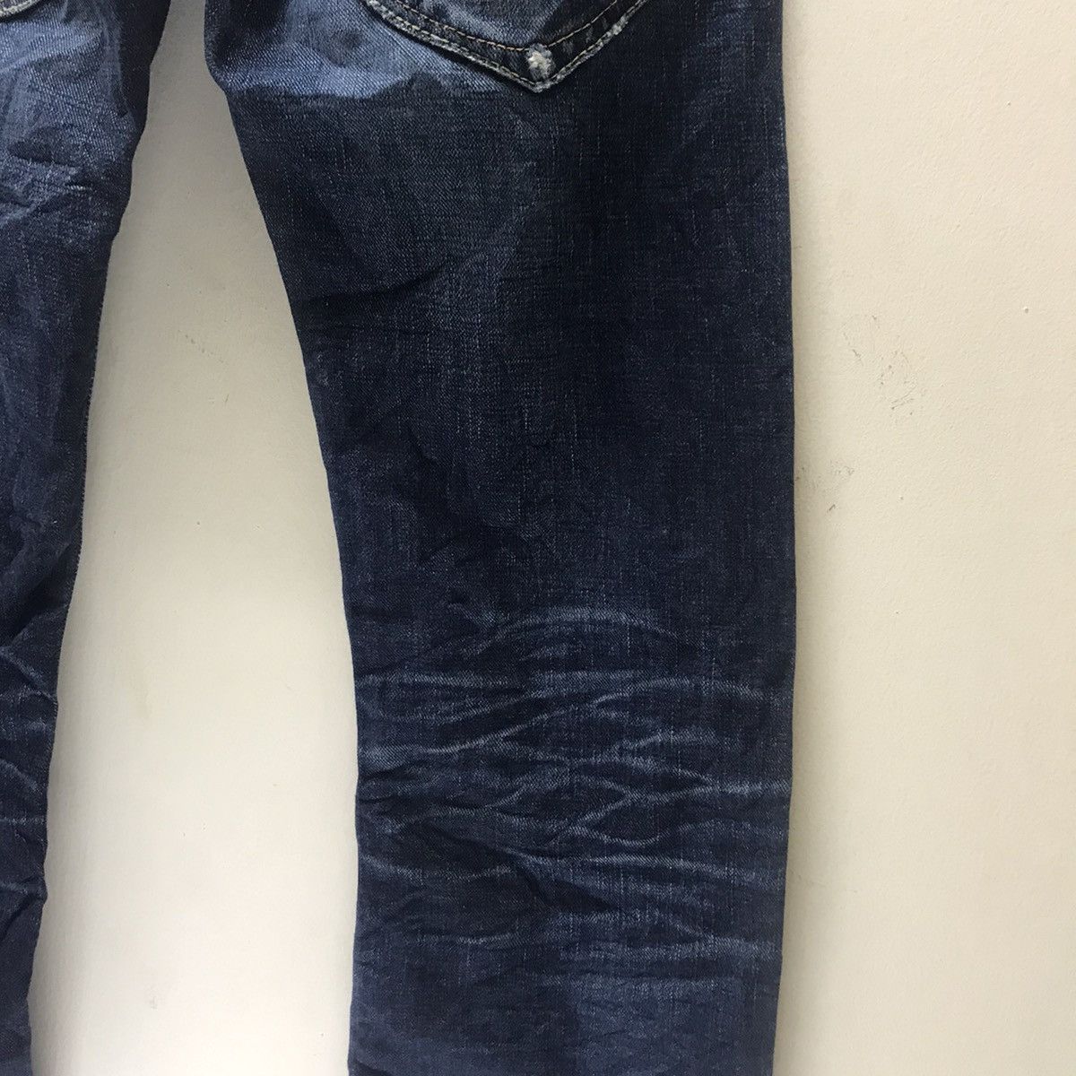 Japanese Brand Japanese Designer EGAODE TANOSHIKU Denim Selvedge low Rise Size 29" - 15 Thumbnail