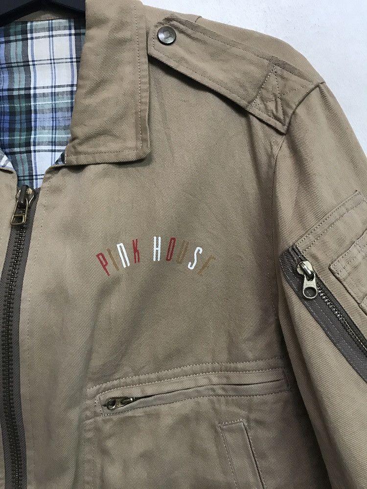 Karl Helmut Vintage PINK HOUSE Japan Lined Multi Pocket Bomber Jacket Size US L / EU 52-54 / 3 - 4 Thumbnail