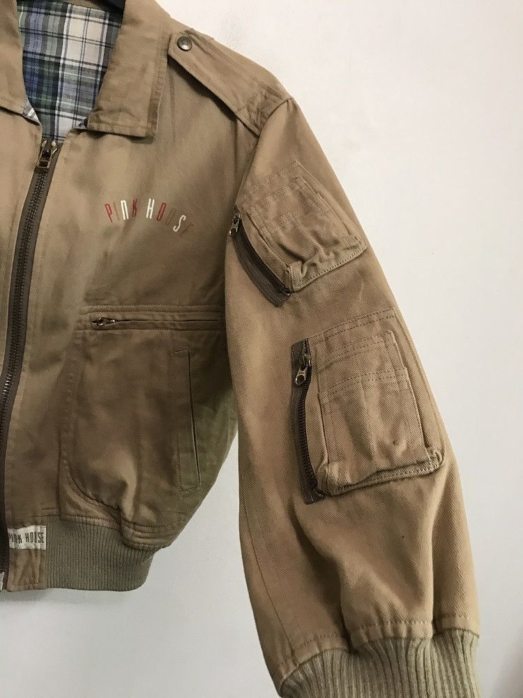 Karl Helmut Vintage PINK HOUSE Japan Lined Multi Pocket Bomber Jacket Size US L / EU 52-54 / 3 - 2 Thumbnail