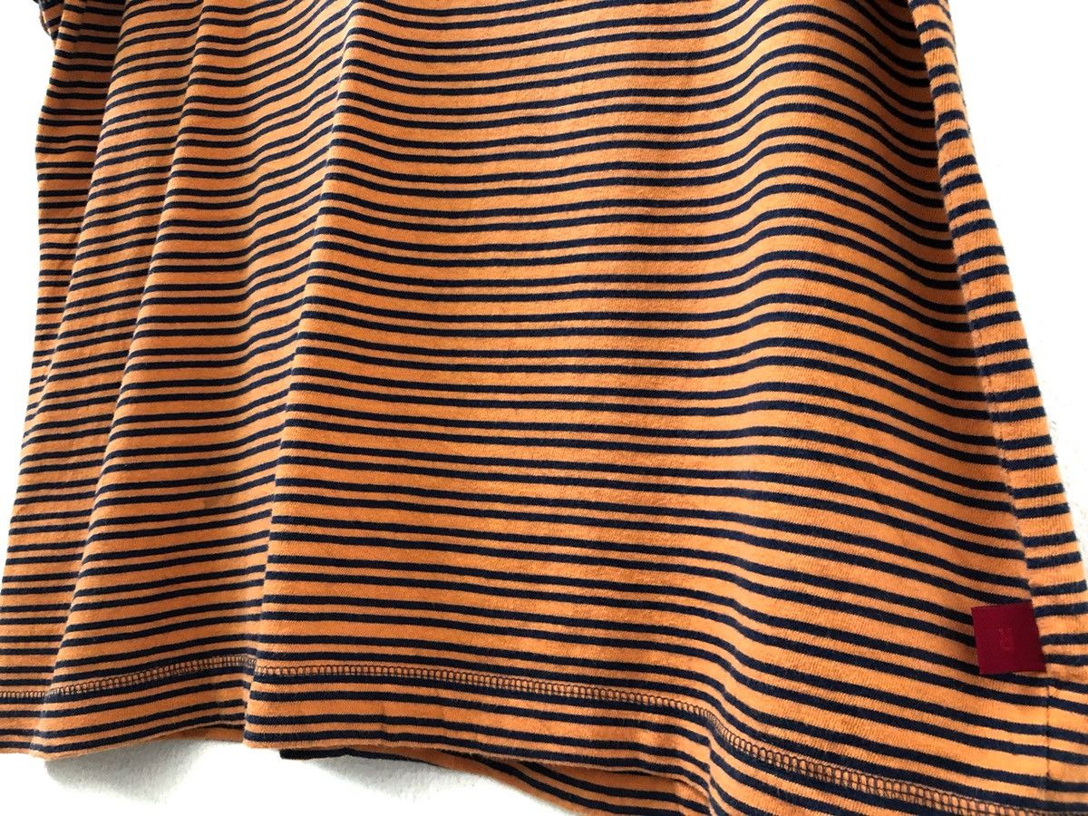 Levi's × Vintage Vintage 90s Levi’s Narrow Striped V neck Oversize tee Size US M / EU 48-50 / 2 - 5 Thumbnail