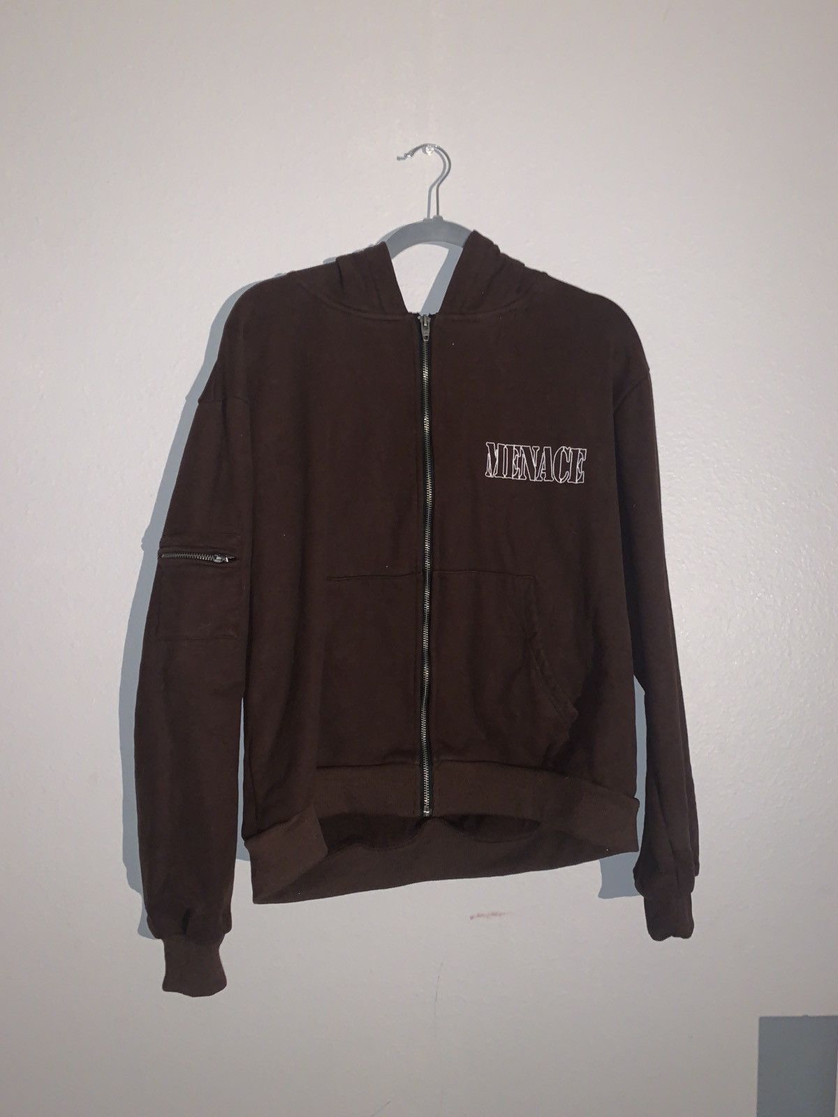 Menace Menace Embroidered Logo Zip Up Hoodie Size US S / EU 44-46 / 1 - 1 Thumbnail
