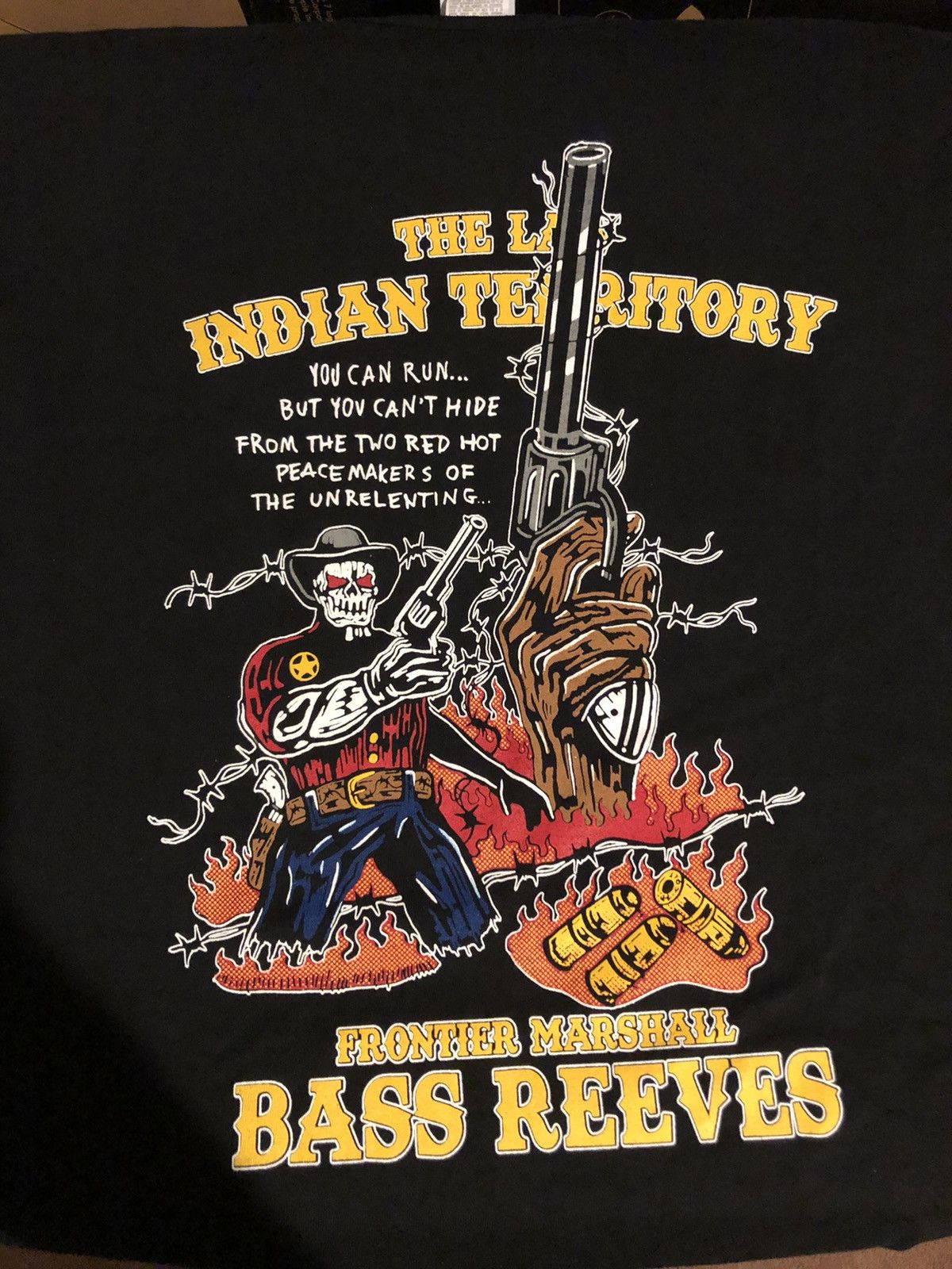 image of Warren Lotas - ‘Wl Bass Reeves T-Shirt’ in Black, Men's (Size Large)