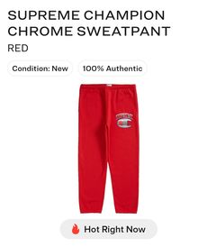 Supreme champion chrome online sweatpants