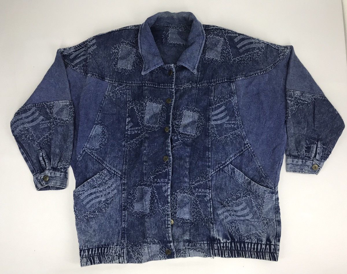 Very Rare Vintage Denim Patchwork Jacket Distressed Kapital Design ...