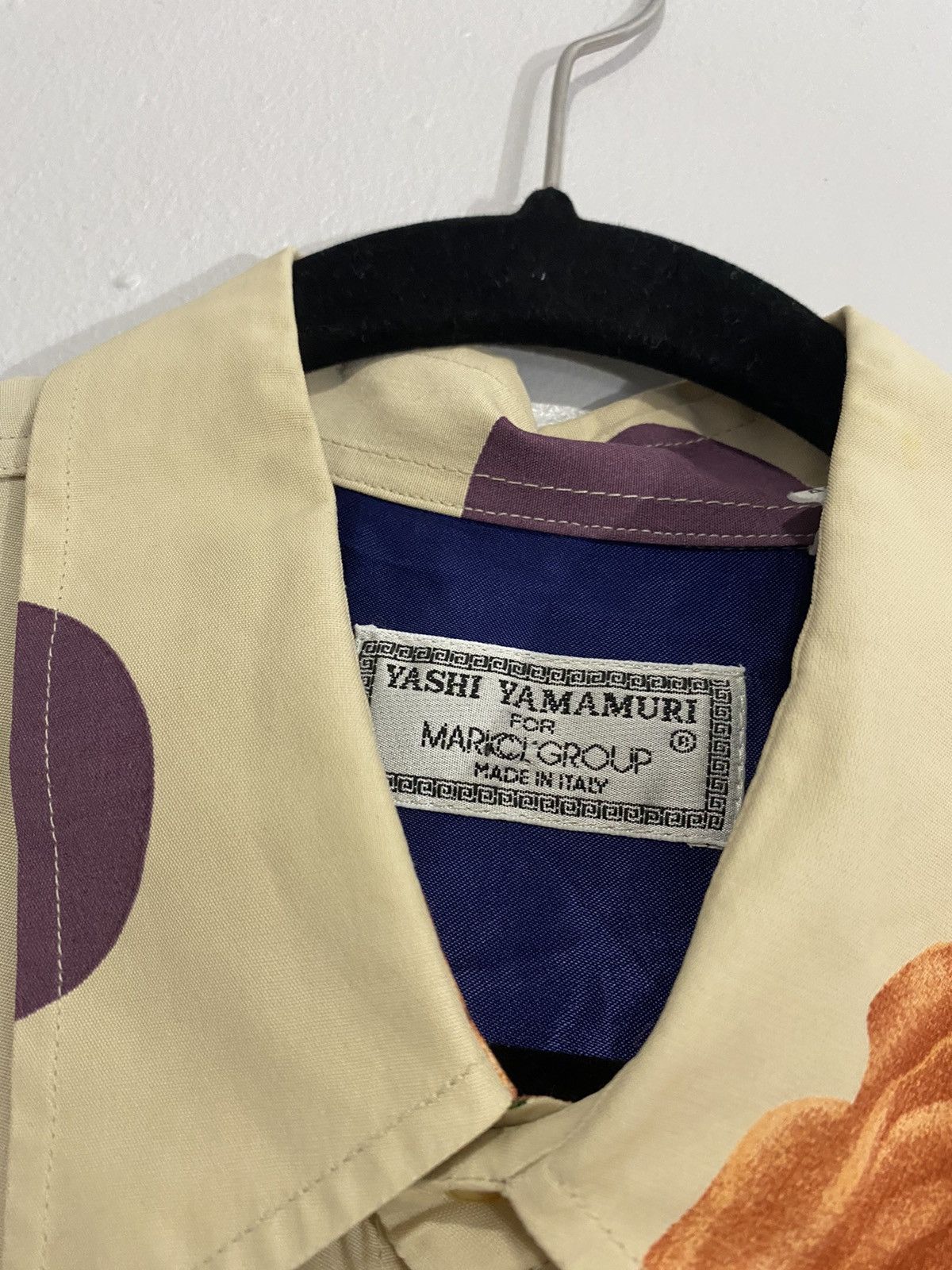Japanese Brand Vintage Cream Polka Dot Rayon Yashi Yamamuri Shirt Size US L / EU 52-54 / 3 - 3 Thumbnail