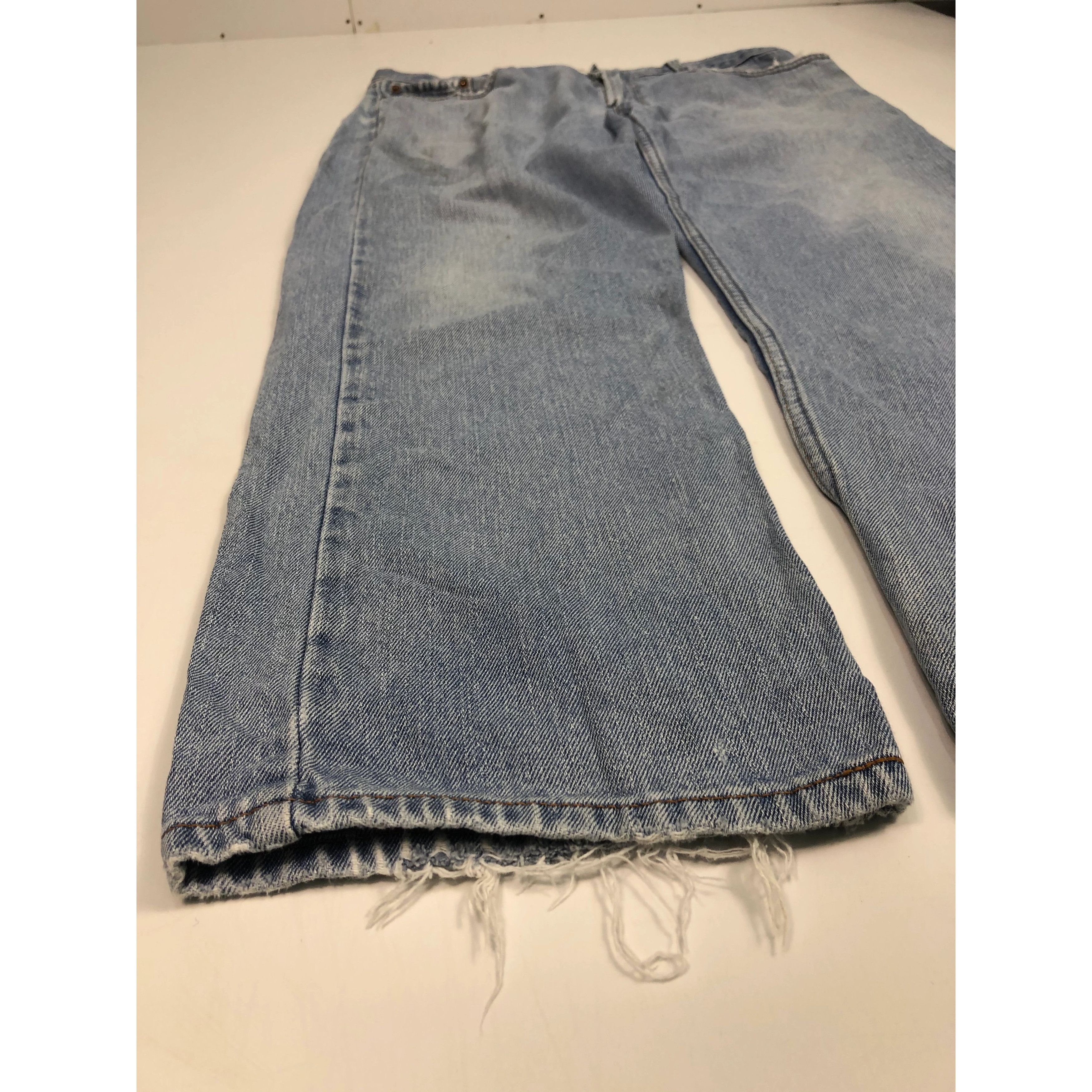 Levi's Vintage Levis 505 Lightwash Regular Fit Faded Denim DP0035 Size US 39 - 5 Thumbnail