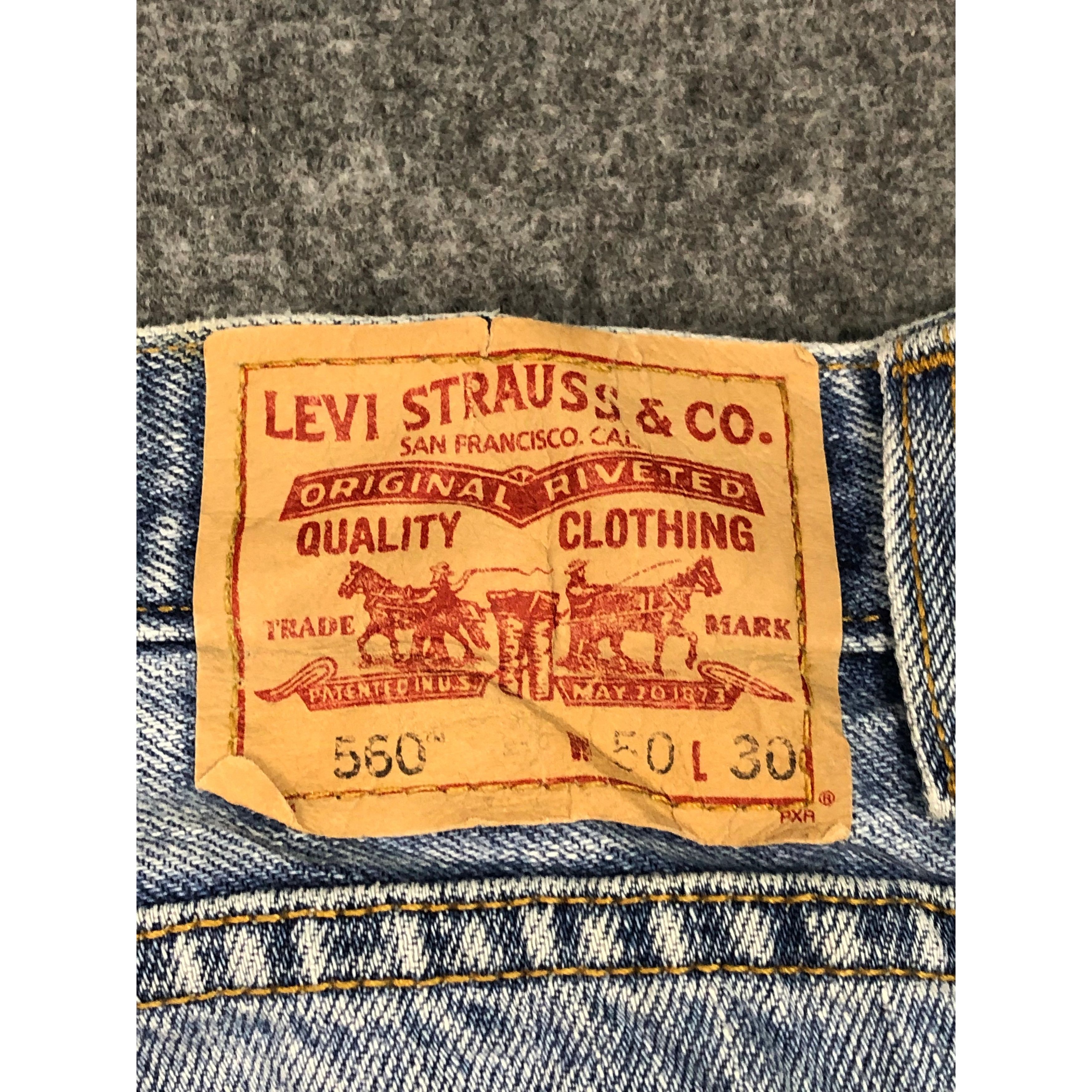 Levi's Vintage Levis 560 Comfort Fit Faded Denim Oversized DP0160 Size US 44 / EU 60 - 4 Thumbnail