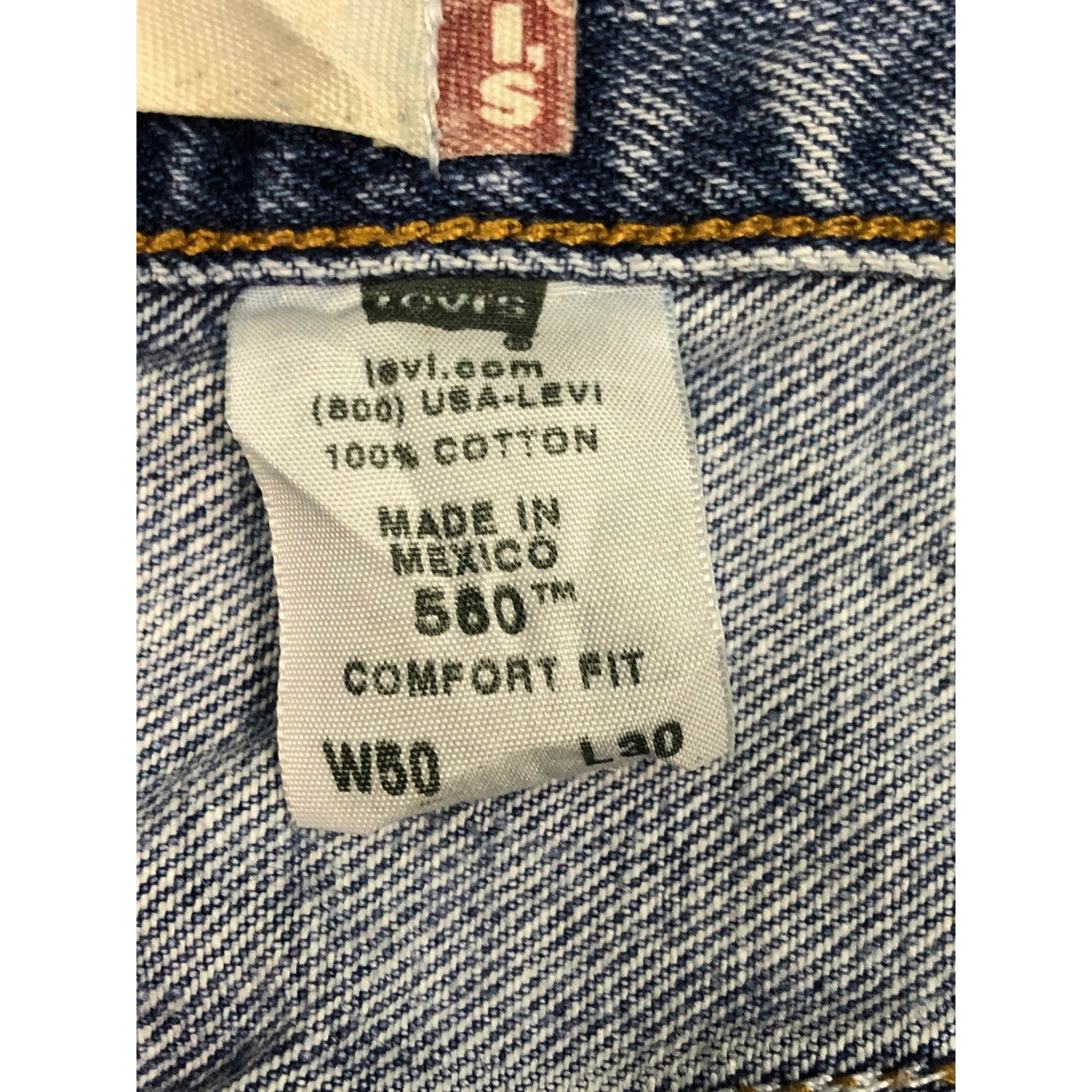Levi's Vintage Levis 560 Comfort Fit Faded Denim Oversized DP0160 Size US 44 / EU 60 - 6 Thumbnail