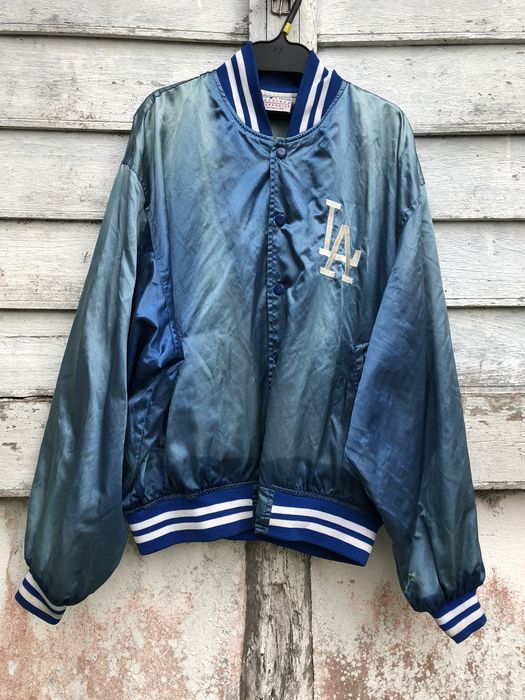 MLB Vintage Hideo Nomo Satin Varsity Jacket | Grailed