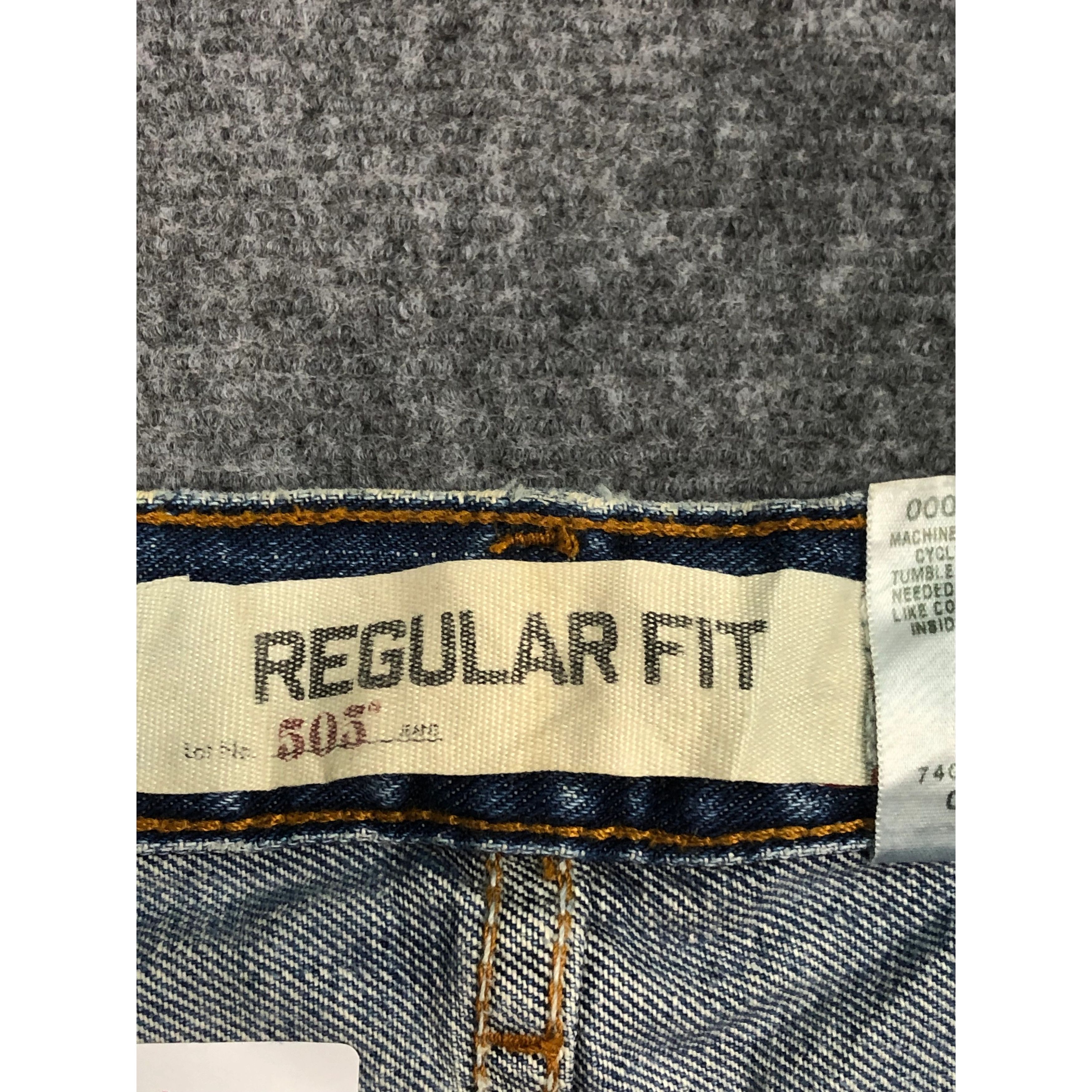 Levi's Vintage Levis 505 Regular Fit Faded Denim Lightwash DP0158 Size US 40 / EU 56 - 7 Thumbnail
