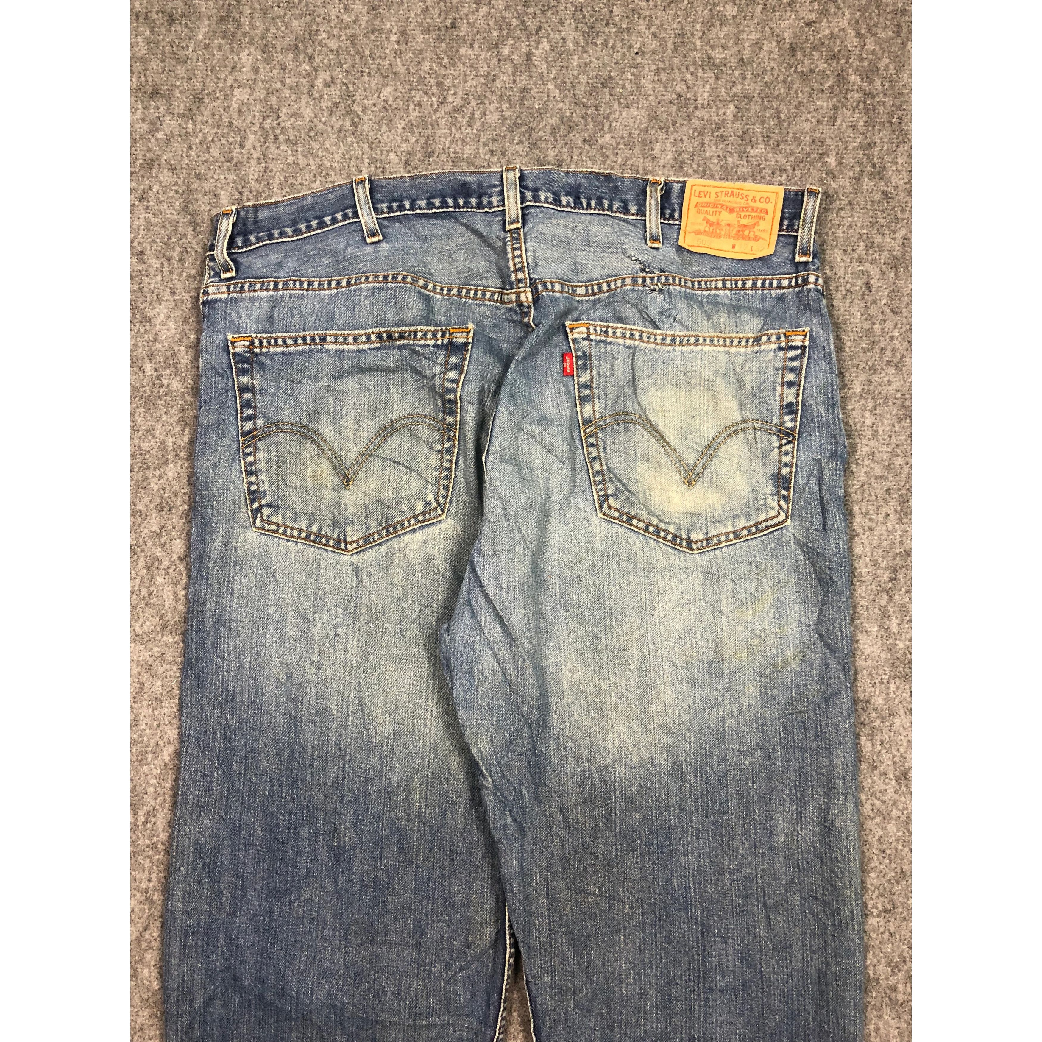 Levi's Vintage Levis 505 Regular Fit Faded Denim Lightwash DP0158 Size US 40 / EU 56 - 4 Thumbnail