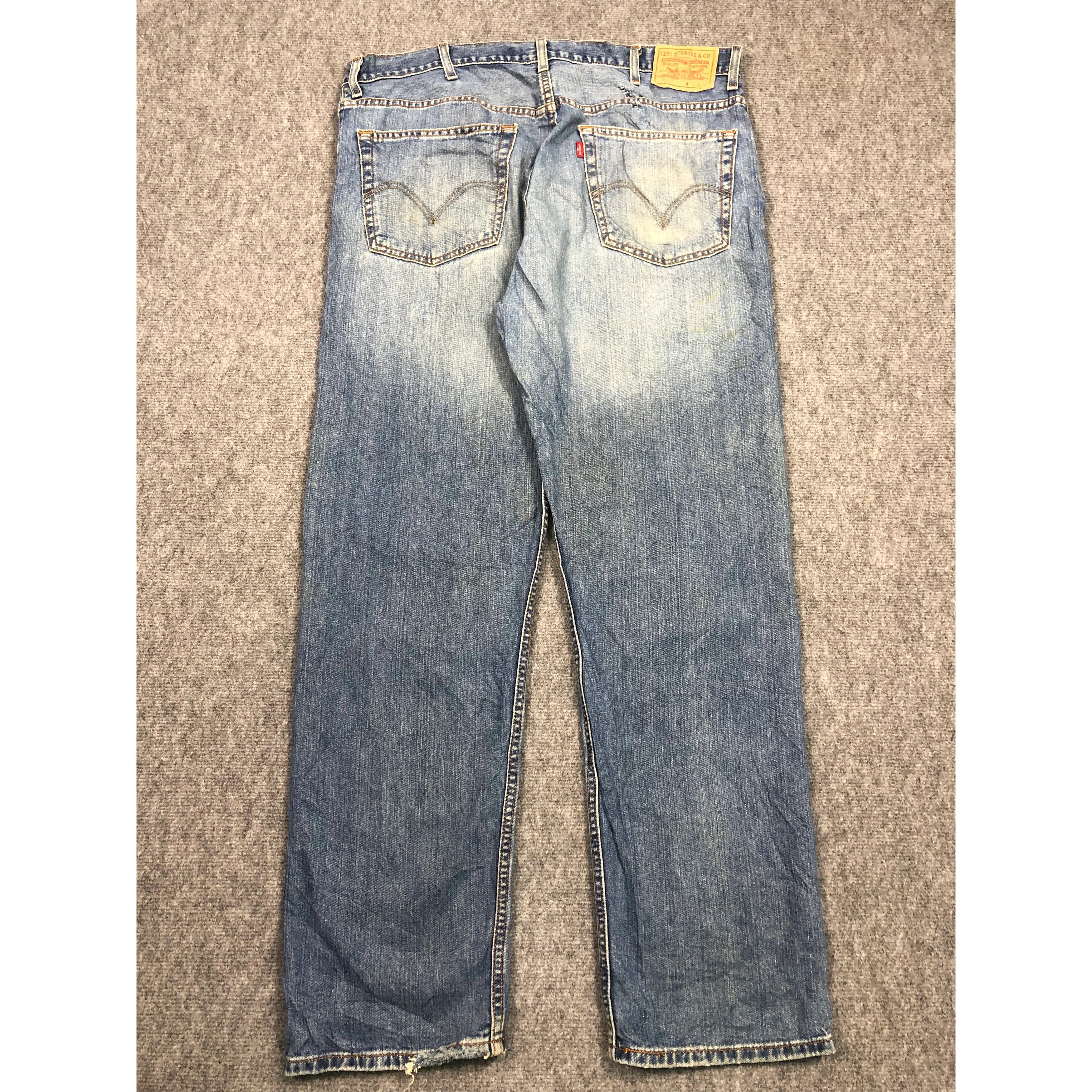 Levi's Vintage Levis 505 Regular Fit Faded Denim Lightwash DP0158 Size US 40 / EU 56 - 2 Thumbnail