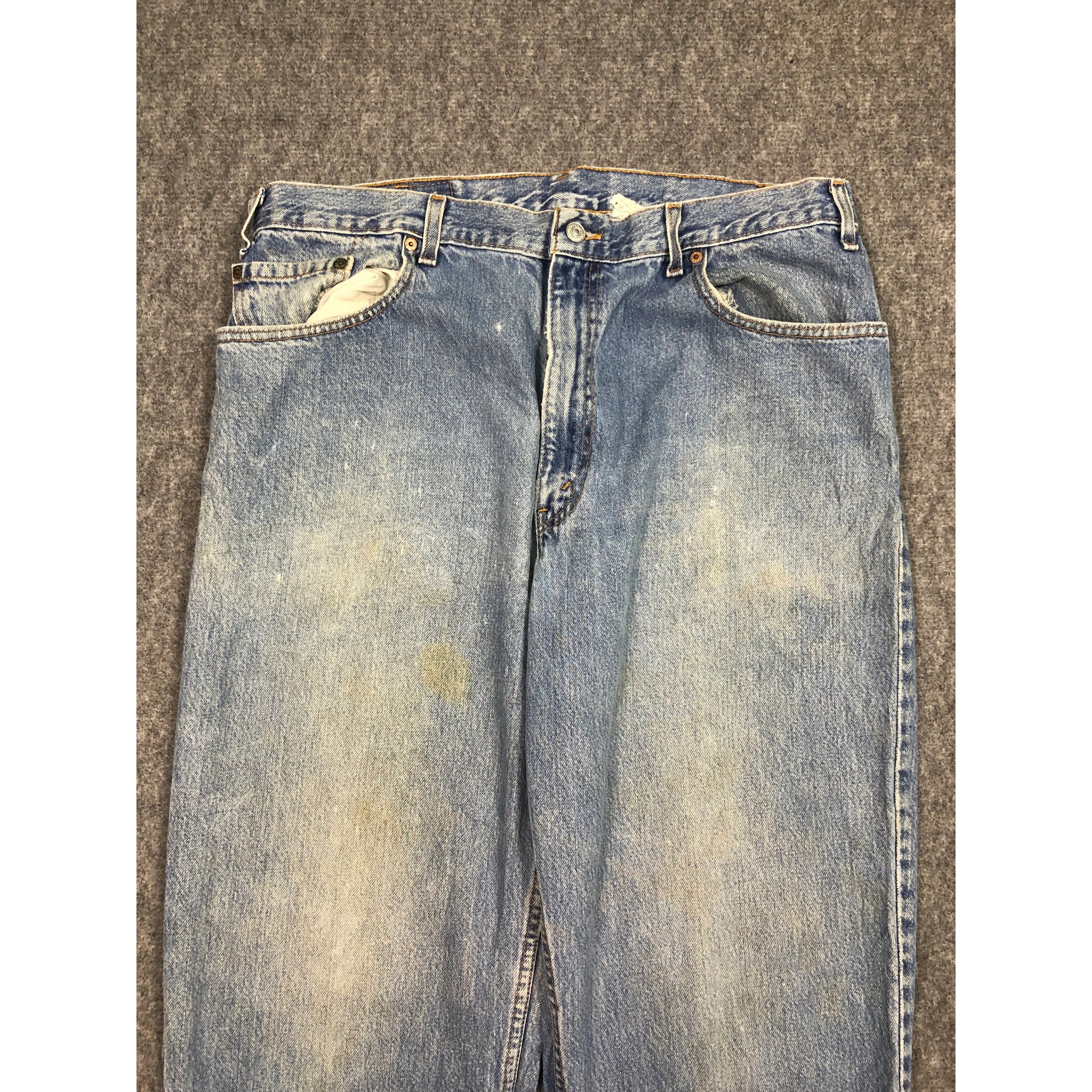 Levi's Vintage 90s Levis 560 Blue Comfort Fit Faded Denim DP0154 Size US 39 - 3 Thumbnail