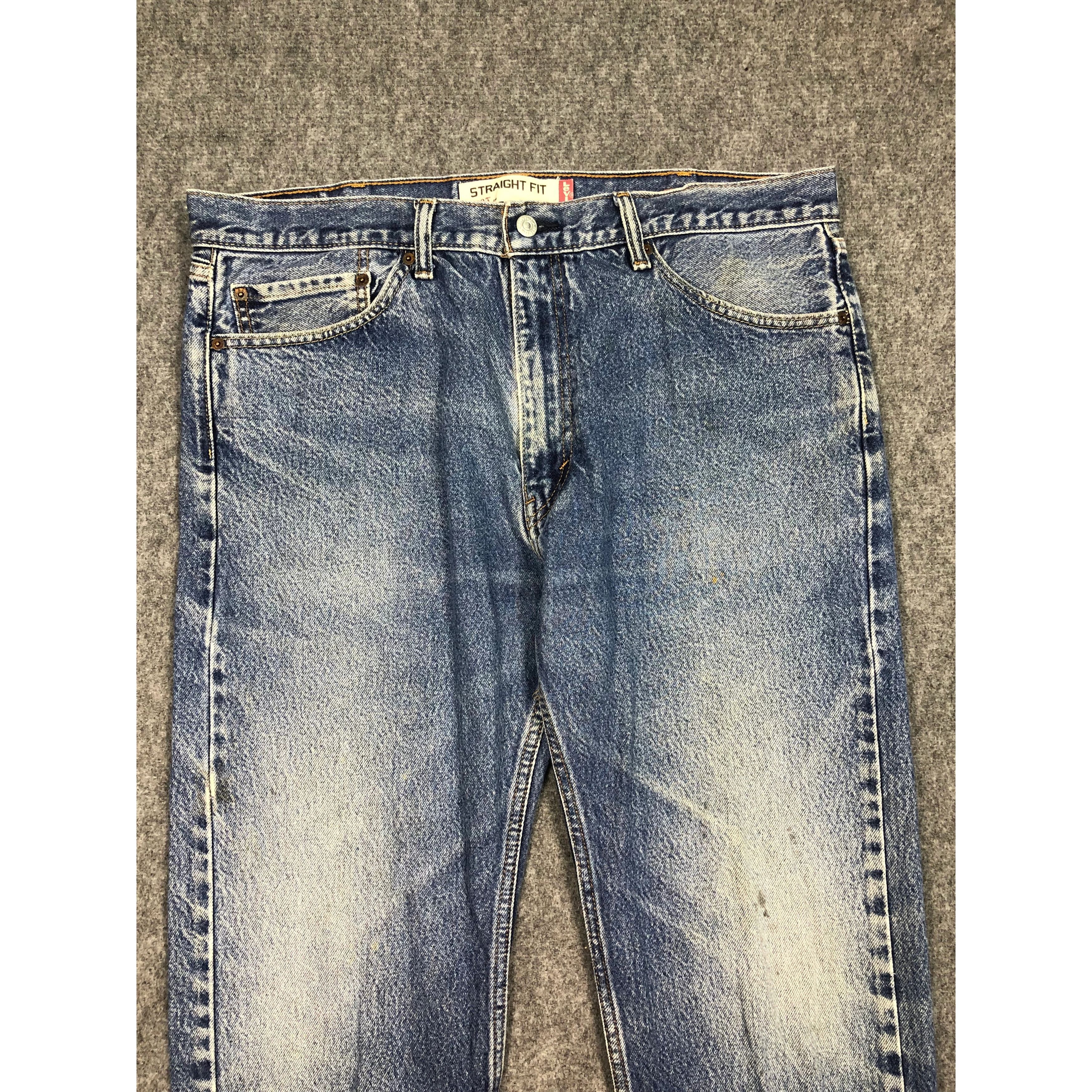 Levi's Vintage Levis 505 Regular Fit Faded Denim DP0157 Size US 39 - 3 Thumbnail