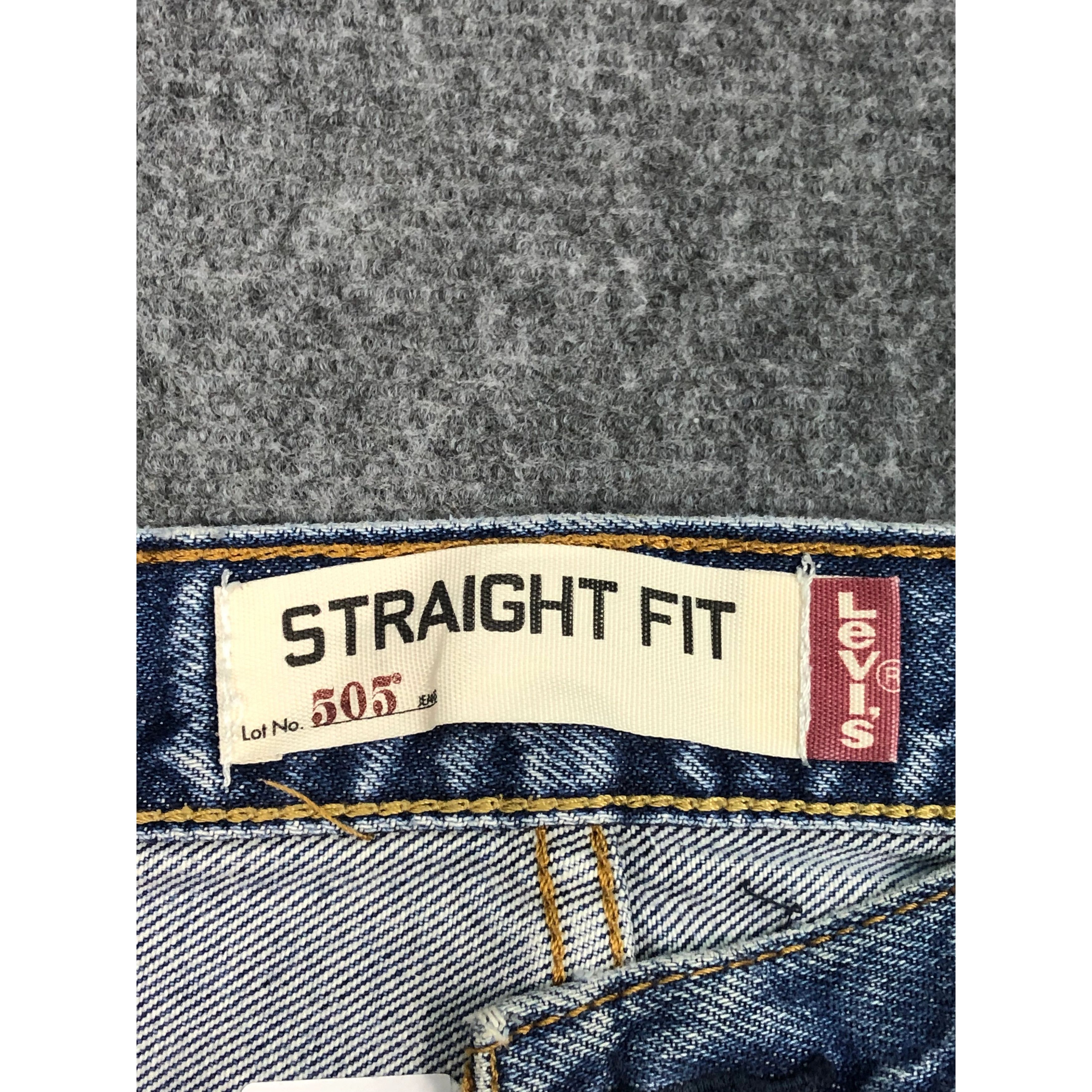 Levi's Vintage Levis 505 Regular Fit Faded Denim DP0157 Size US 39 - 7 Thumbnail
