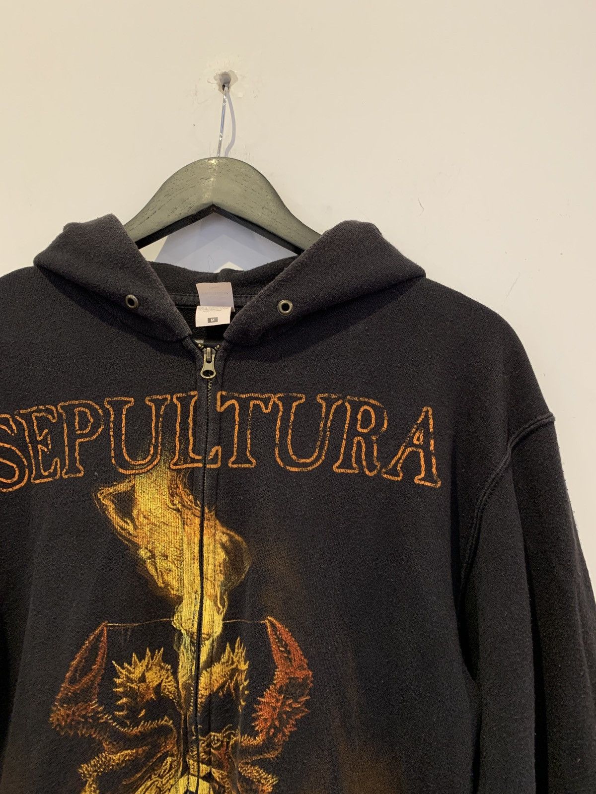 Rock Band Very Rare Vintage Sepultura Arise Tour 1991 rare vintage black zip 90 s hoodie Grailed