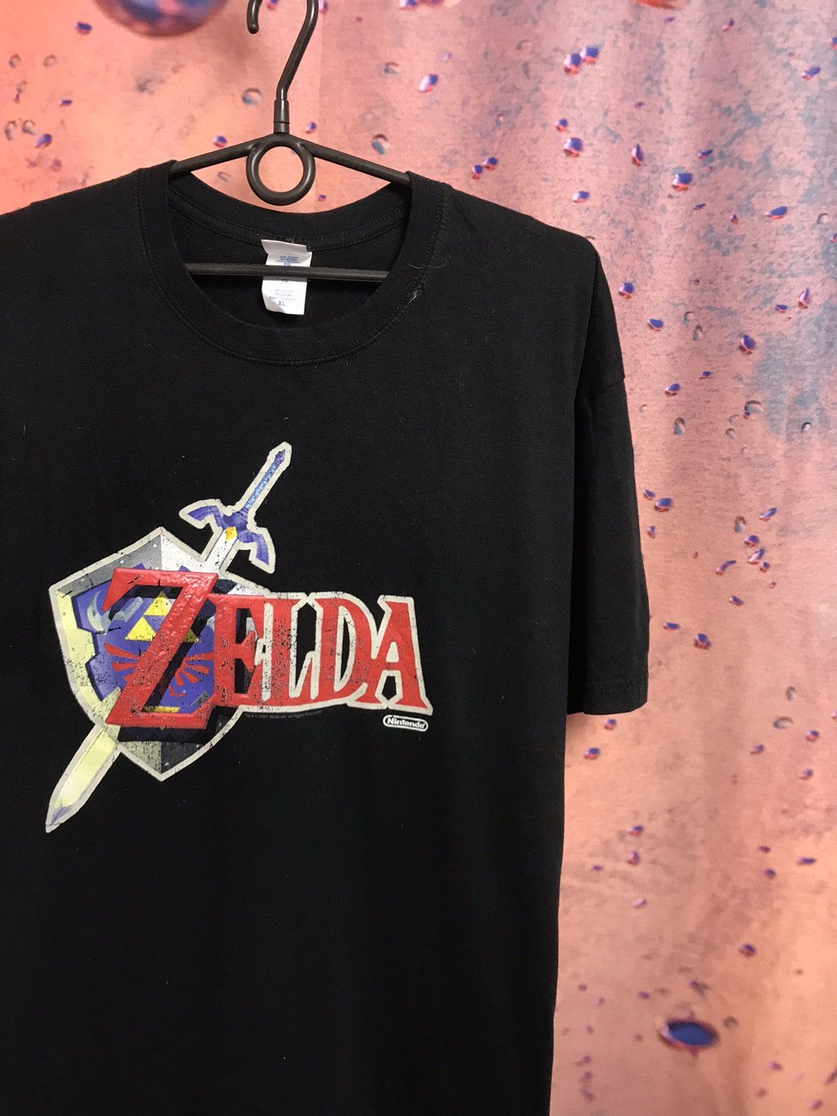 T-shirt Vintage Homme The Legend Of Zelda | Taille L, Vert | Occasion Très Bon état | Jeux Vidéo Rétro