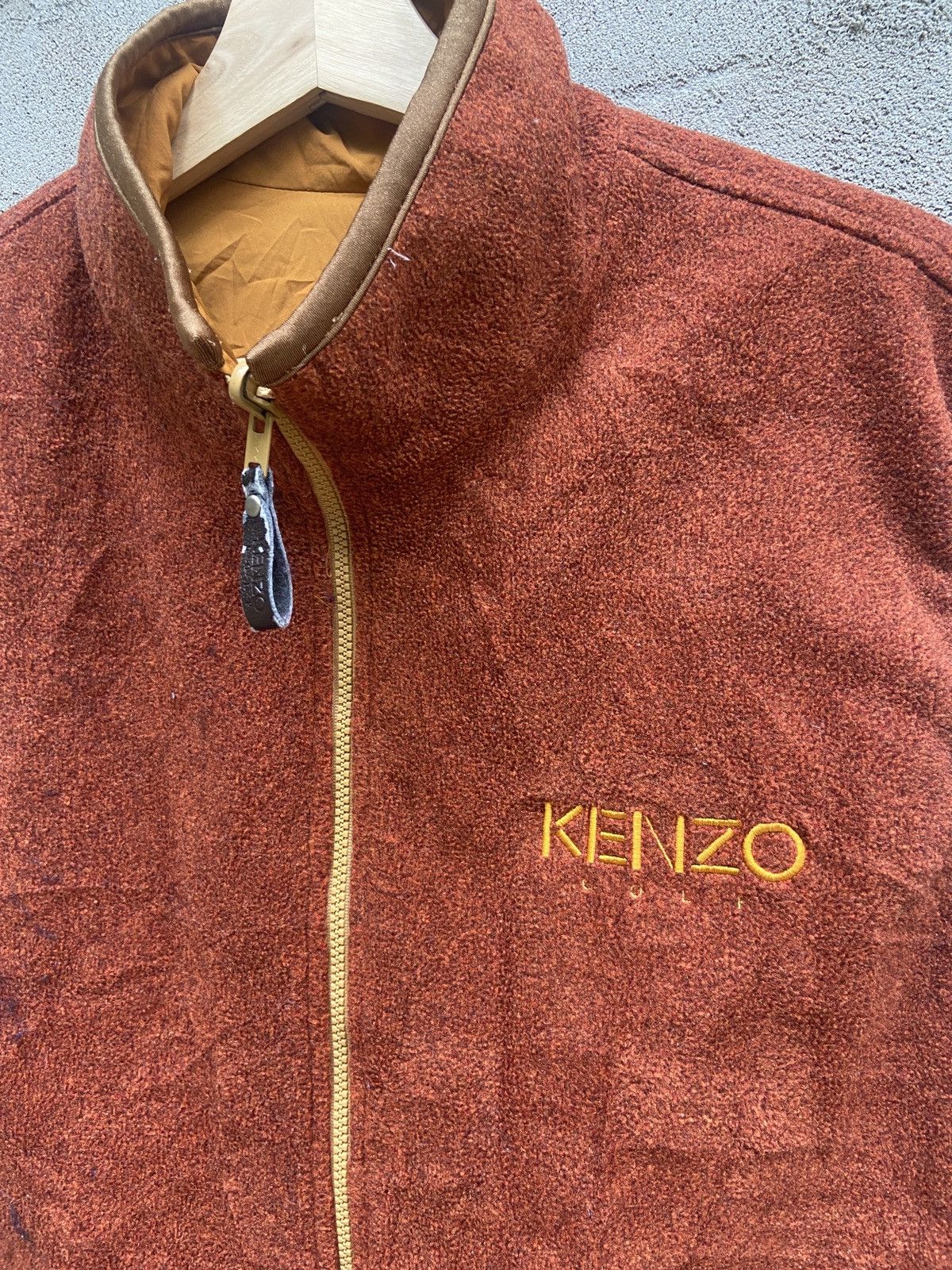 Designer × Kenzo × Vintage Vintage Kenzo Golf Zip Up Reversible Sleeveless Jacket Size US M / EU 48-50 / 2 - 5 Thumbnail
