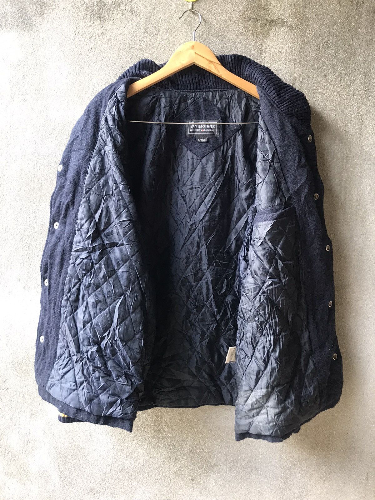 Japanese Brand × Van ❗️Van Brothers Wool Varsity Jacket❗️ Size US L / EU 52-54 / 3 - 3 Thumbnail