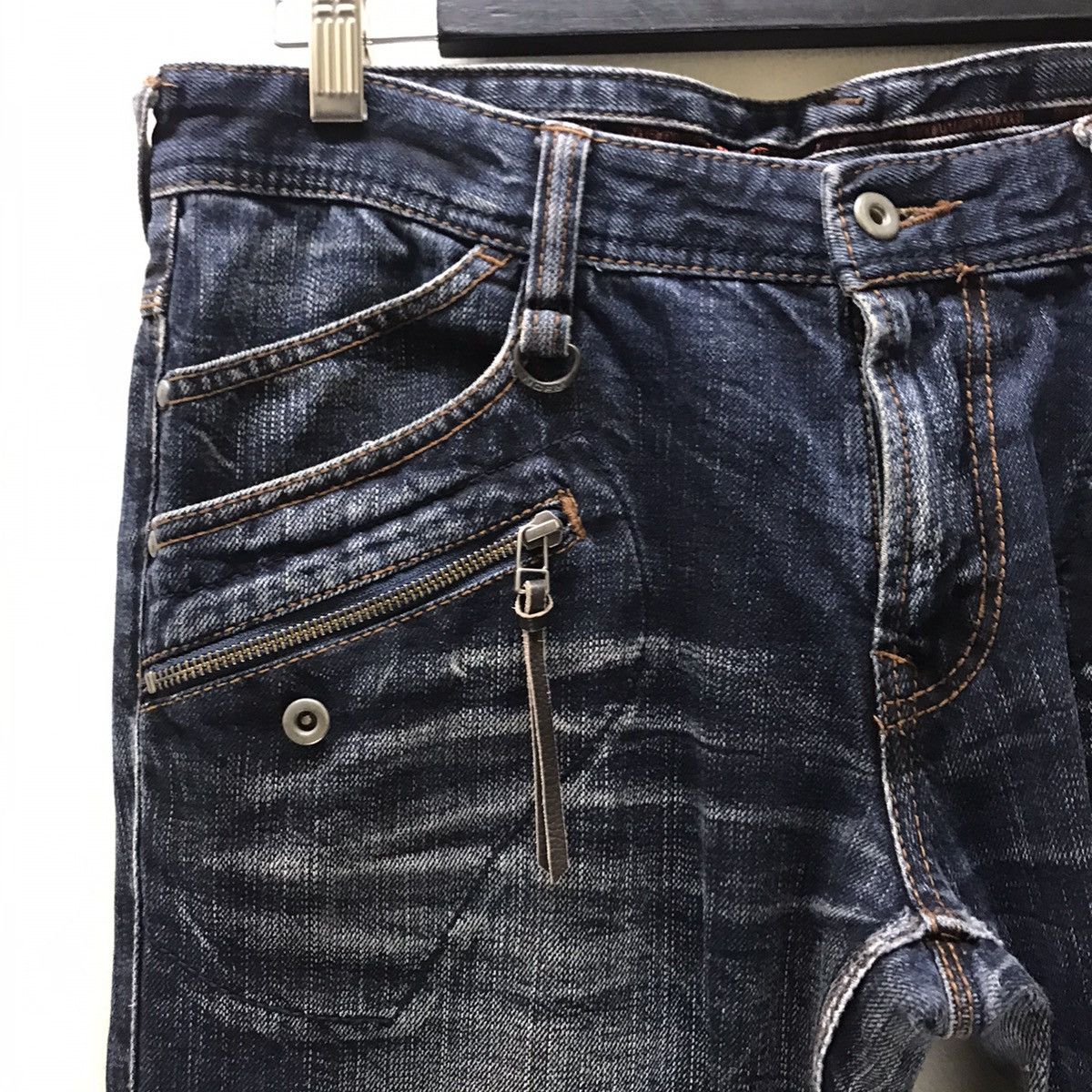 Nicole Club Nicole Club For Men Distressed Denim Flare Jeans Multipocket Size US 36 / EU 52 - 4 Thumbnail