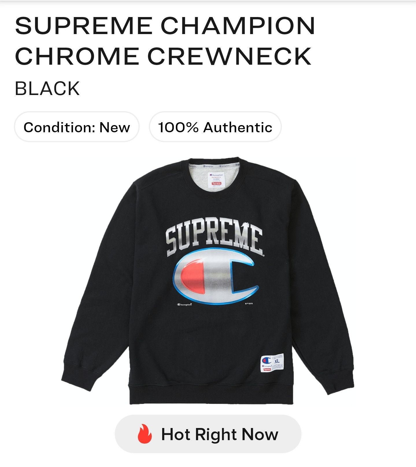 Supreme store Champion Crewneck