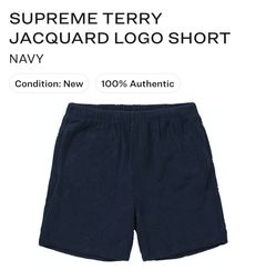 Supreme Terry Jacquard Logo Short | Grailed