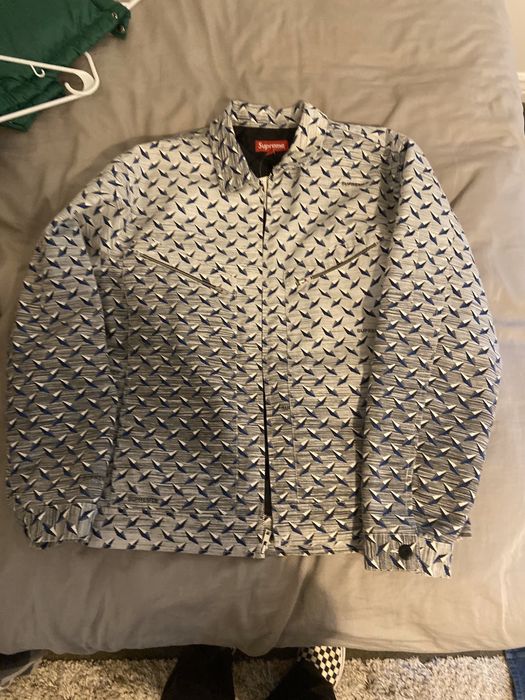 Supreme diamond hot sale plate jacket