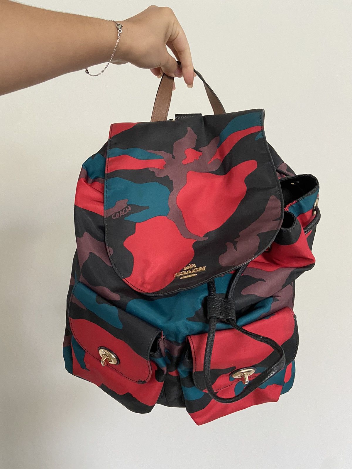 Coach COACH camo print backpack Grailed