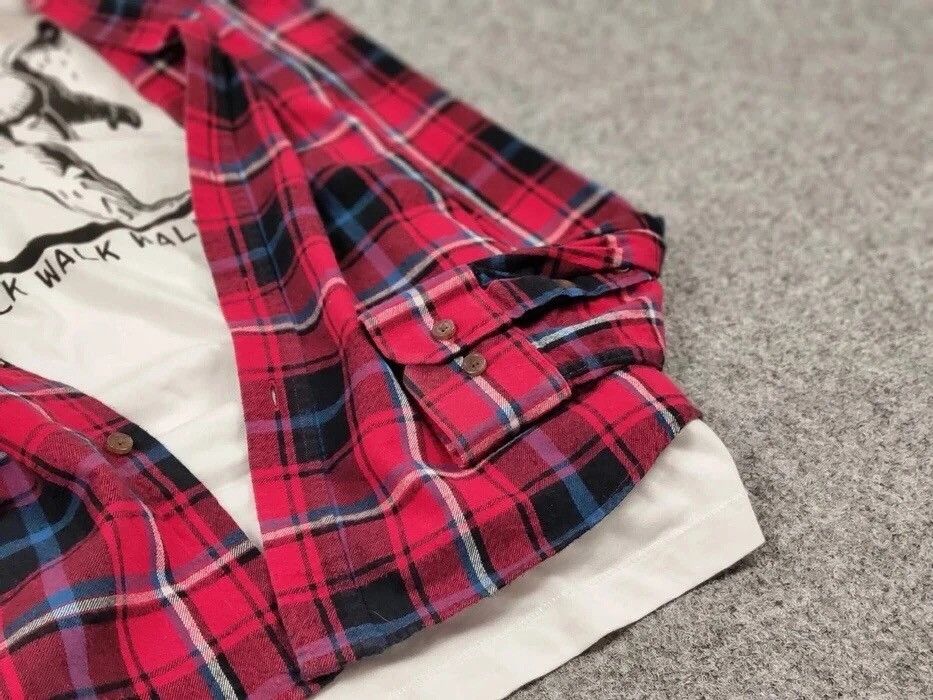 Flannel Vintage Flannel Shirt Checkered Travis Scott Style Hype Size US M / EU 48-50 / 2 - 10 Thumbnail