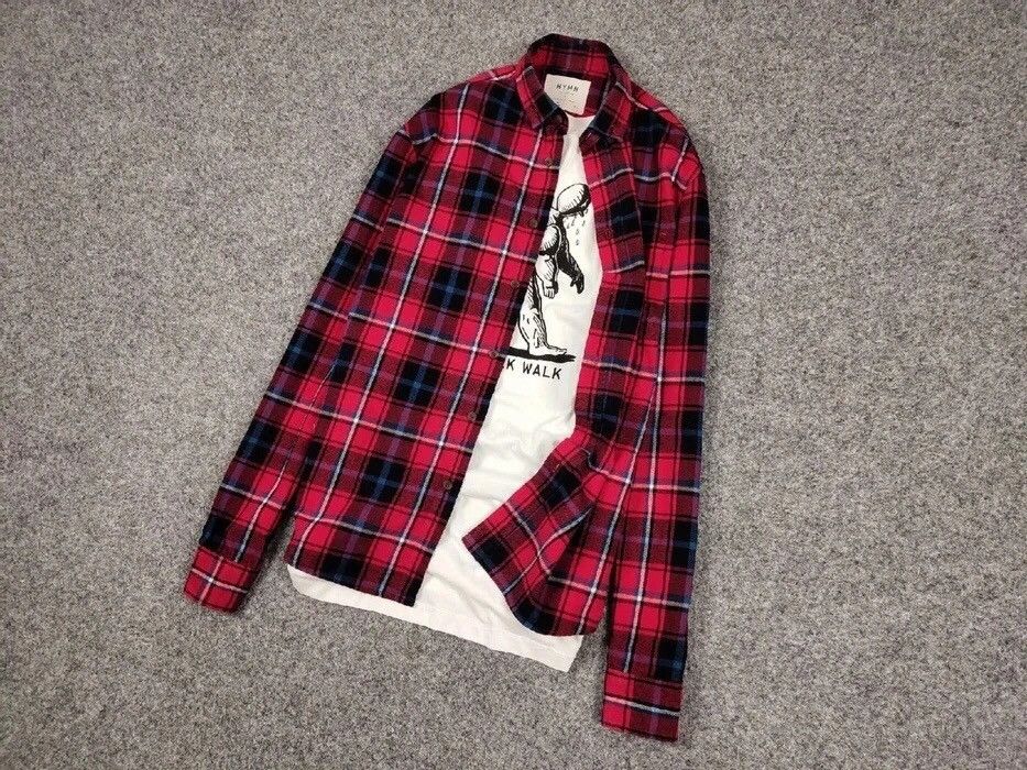 Flannel Vintage Flannel Shirt Checkered Travis Scott Style Hype Size US M / EU 48-50 / 2 - 7 Thumbnail