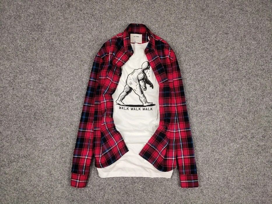 Flannel Vintage Flannel Shirt Checkered Travis Scott Style Hype Size US M / EU 48-50 / 2 - 1 Thumbnail