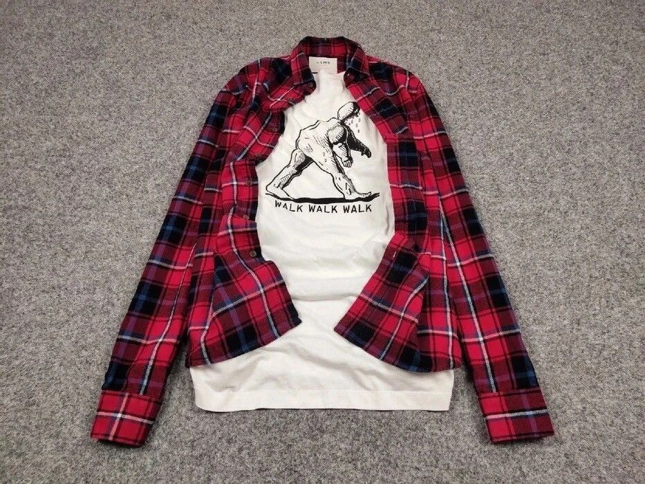 Flannel Vintage Flannel Shirt Checkered Travis Scott Style Hype Size US M / EU 48-50 / 2 - 2 Thumbnail