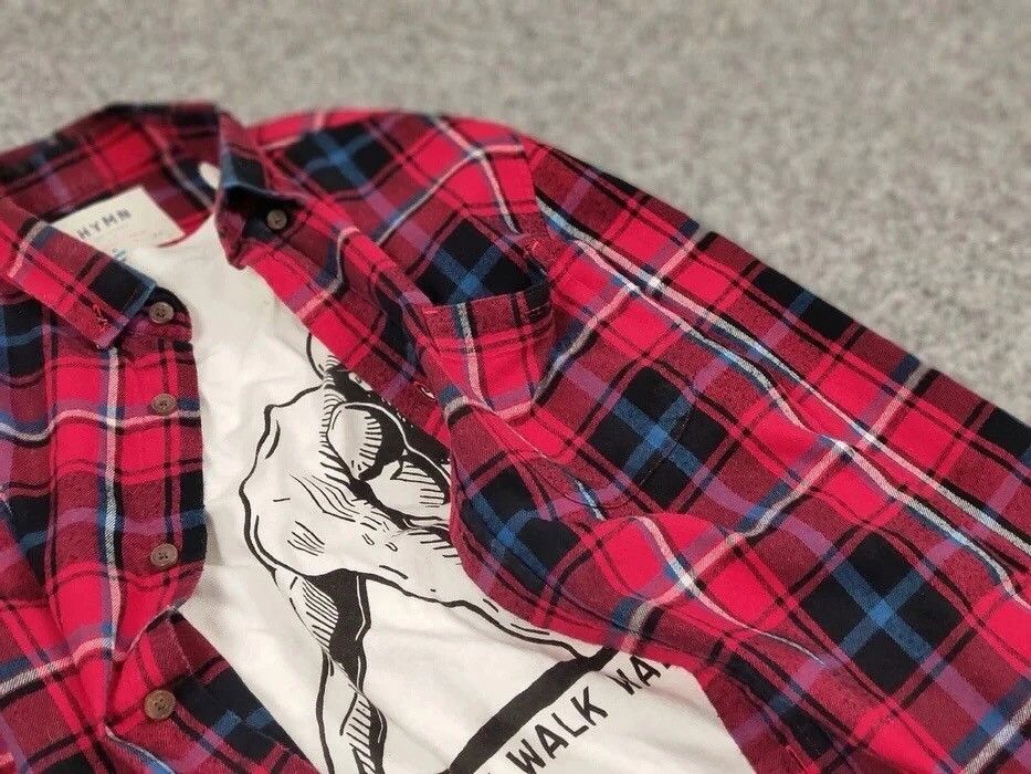 Flannel Vintage Flannel Shirt Checkered Travis Scott Style Hype Size US M / EU 48-50 / 2 - 11 Thumbnail