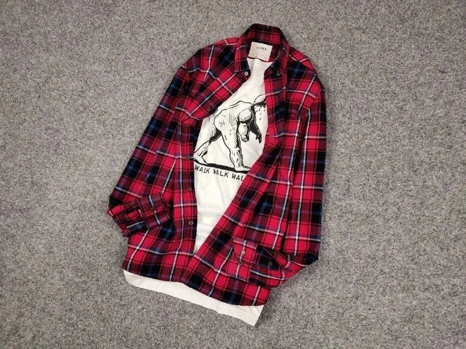 Flannel Vintage Flannel Shirt Checkered Travis Scott Style Hype Size US M / EU 48-50 / 2 - 9 Thumbnail