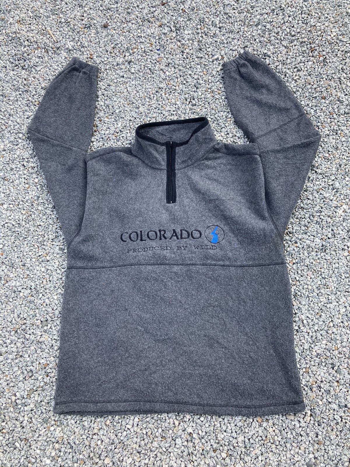 image of Colorado Trading Co Colorado Spellout Anorak Produced By Wild in Grey, Men's (Size XL)