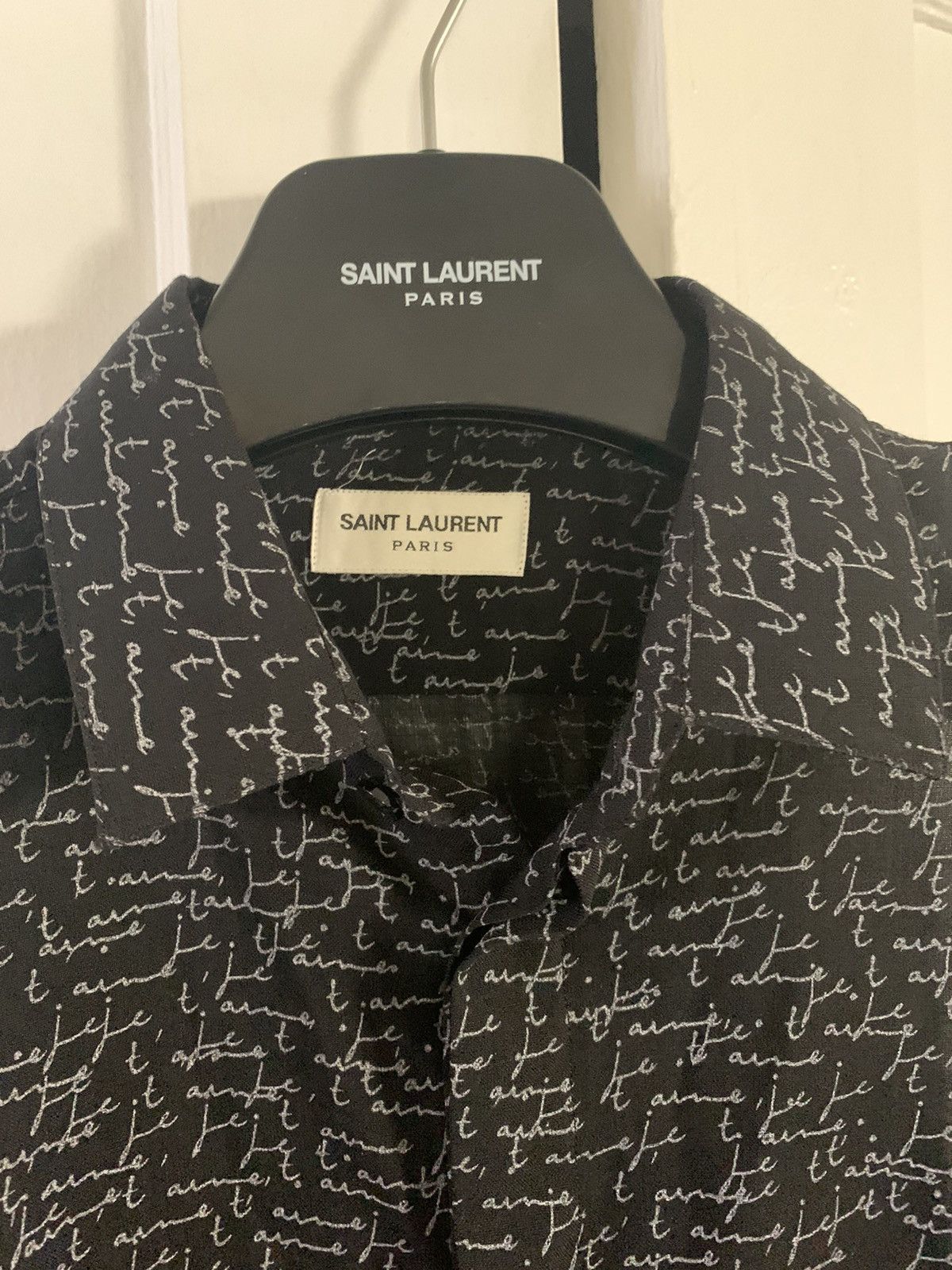 Saint Laurent Paris Je ‘T’aime Button up Size US L / EU 52-54 / 3 - 3 Thumbnail