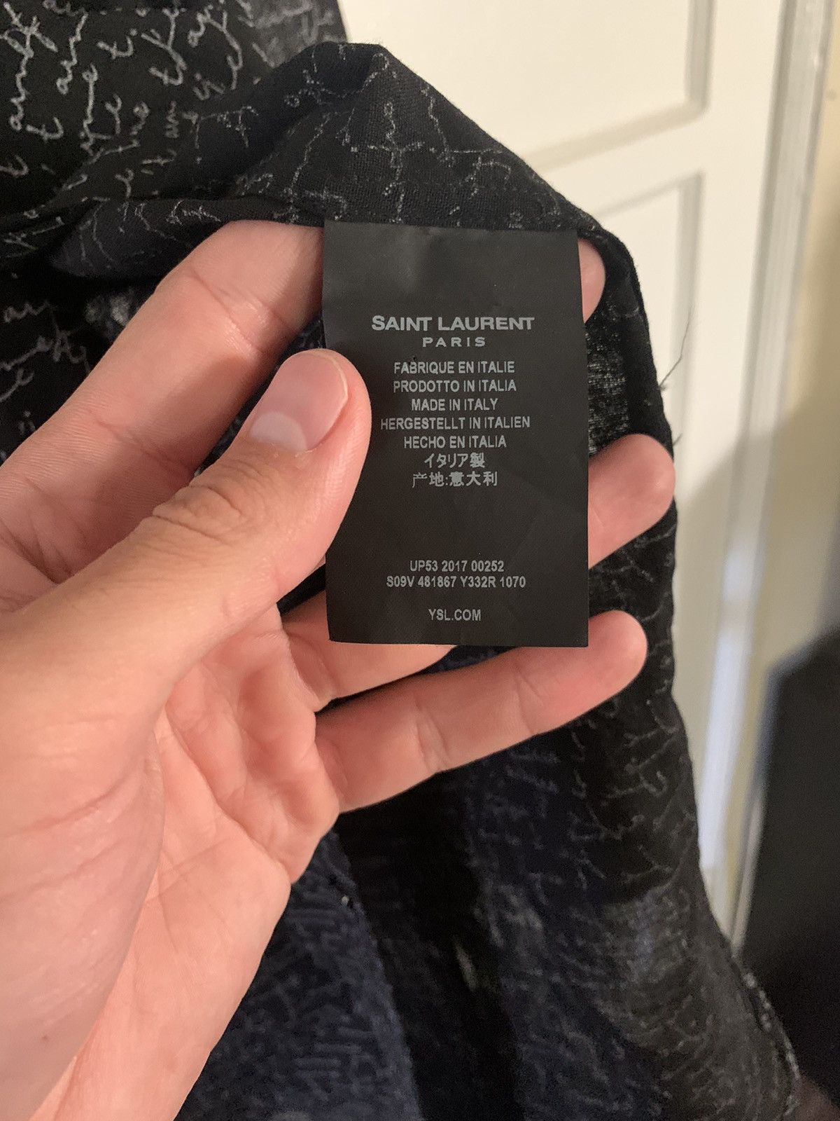 Saint Laurent Paris Je ‘T’aime Button up Size US L / EU 52-54 / 3 - 4 Thumbnail