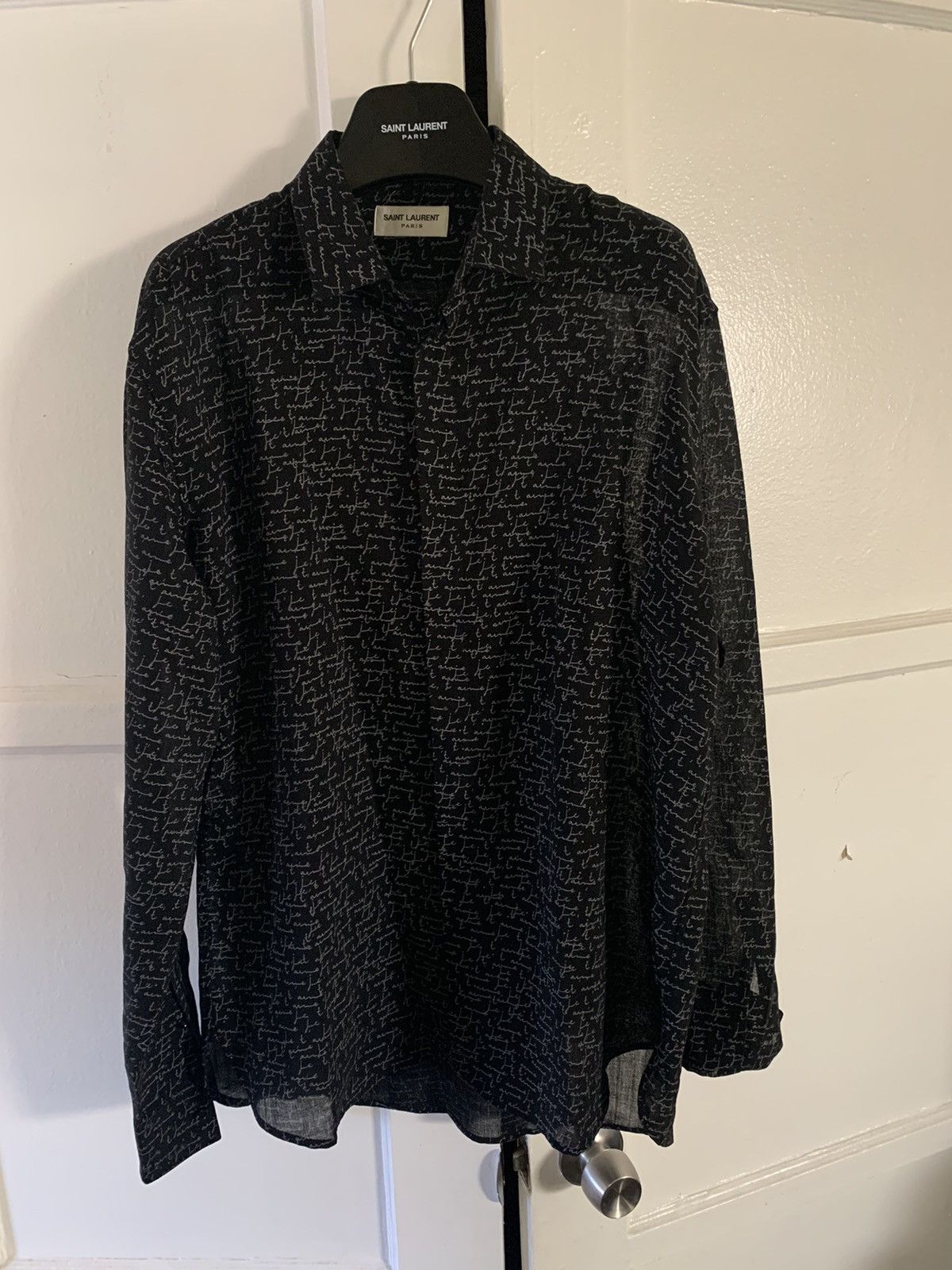 Saint Laurent Paris Je ‘T’aime Button up Size US L / EU 52-54 / 3 - 1 Thumbnail